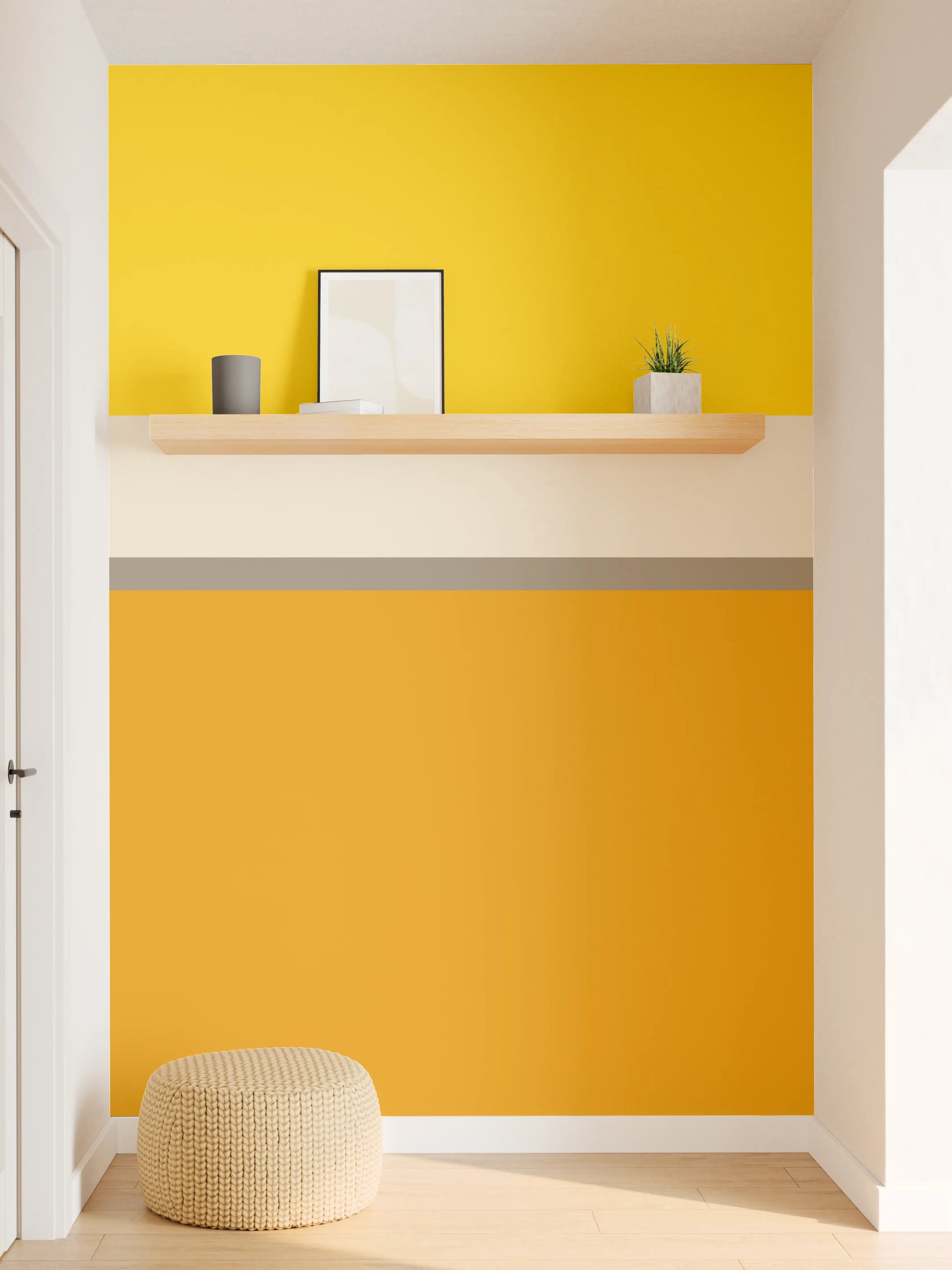Wandverkleidung Flur - The Yellows - Horizontal - Saffron