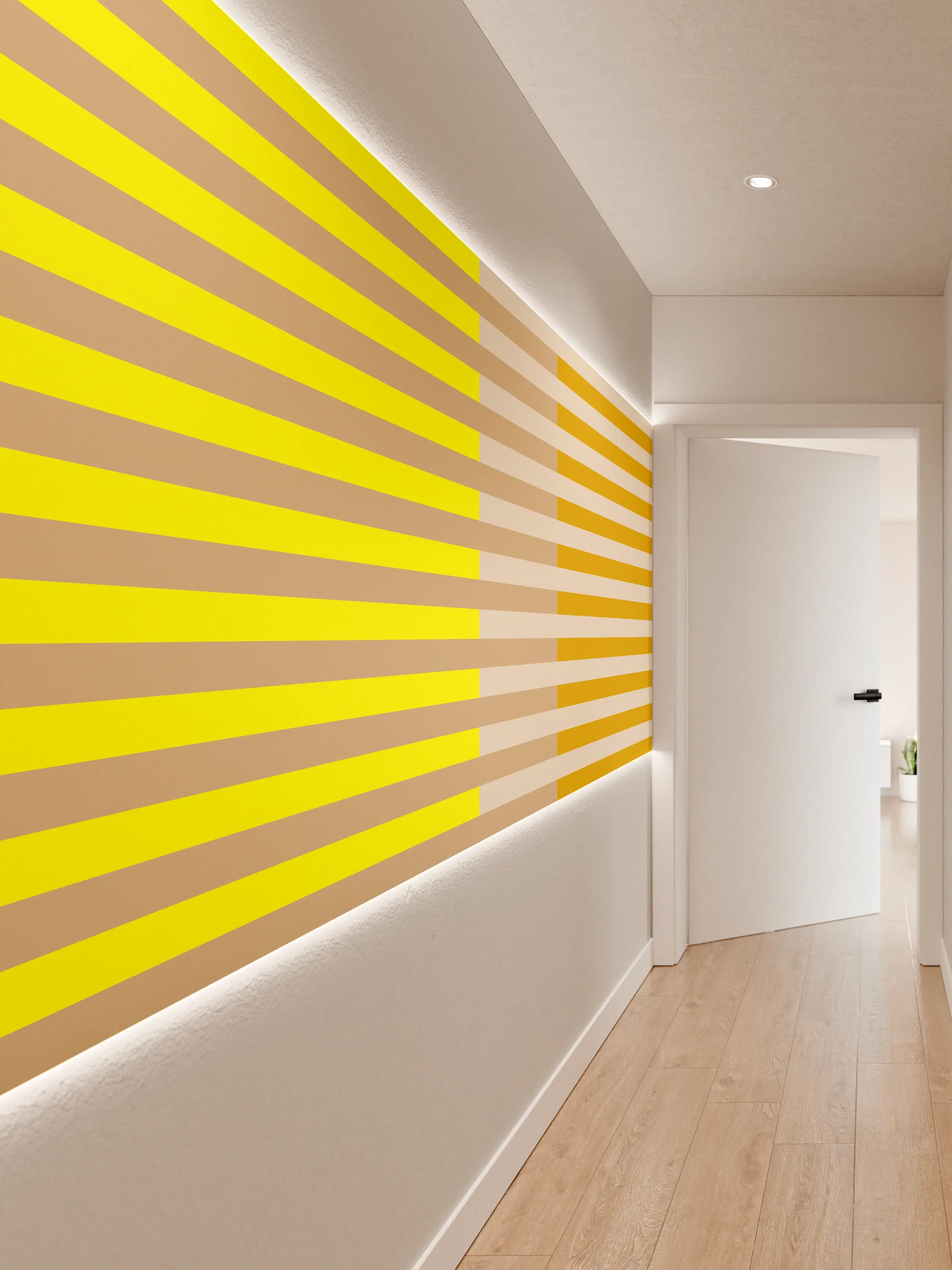 Wandverkleidung Flur - The Yellows - Multy Stripes - Buttercup