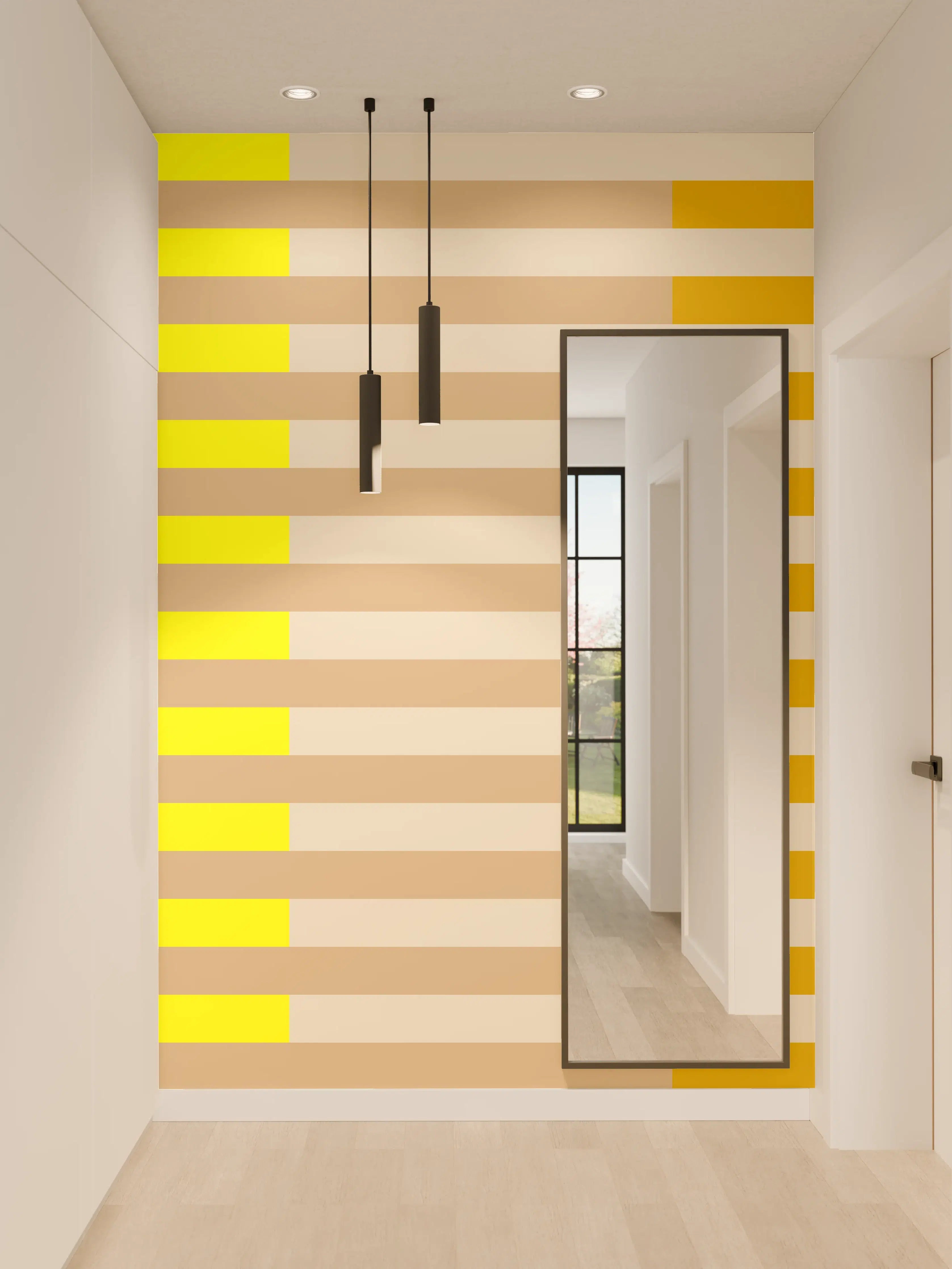 Wandverkleidung Flur - The Yellows - Multy Stripes - Buttercup