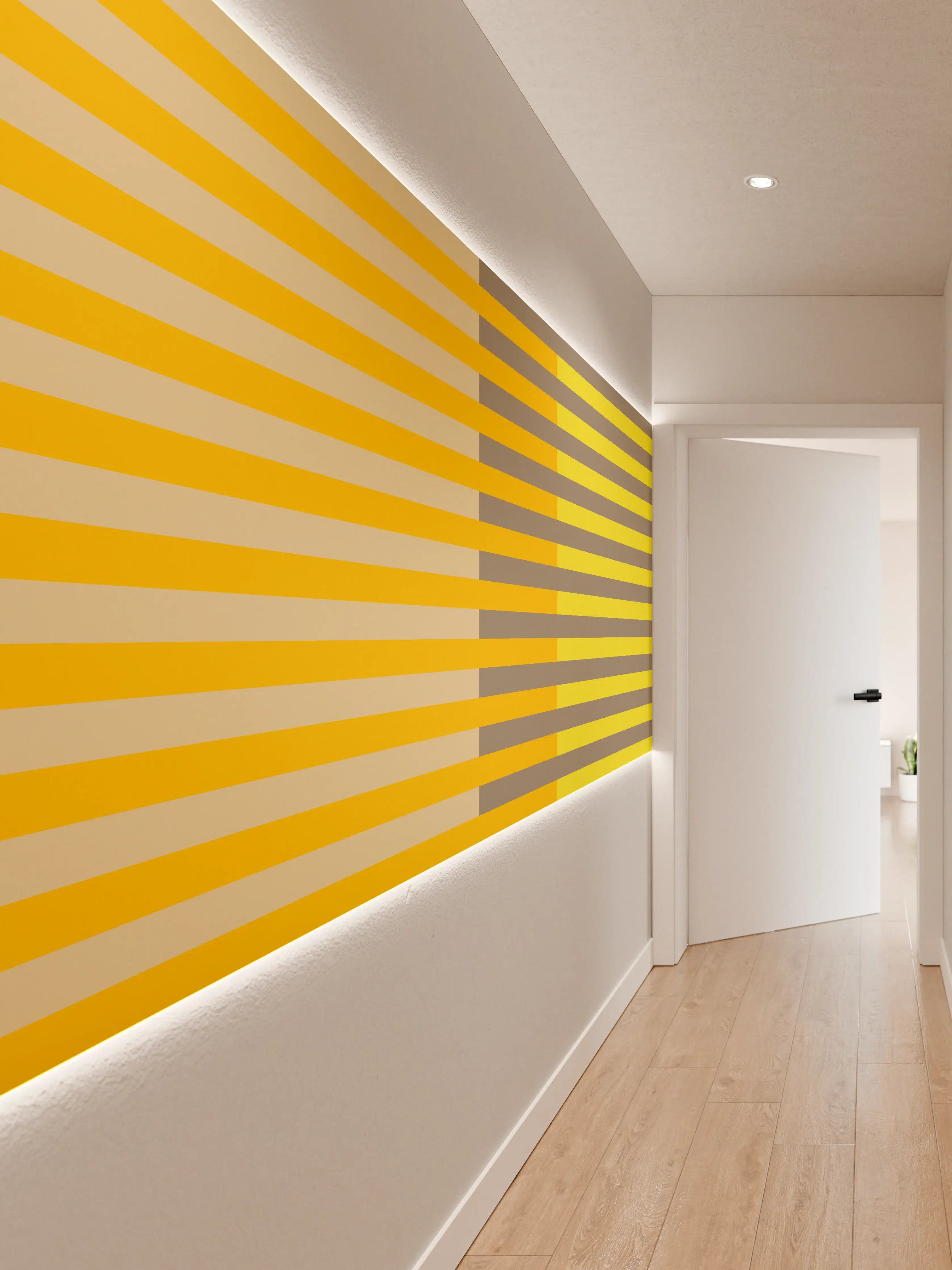 Wandverkleidung Flur - The Yellows - Multy Stripes - Honey