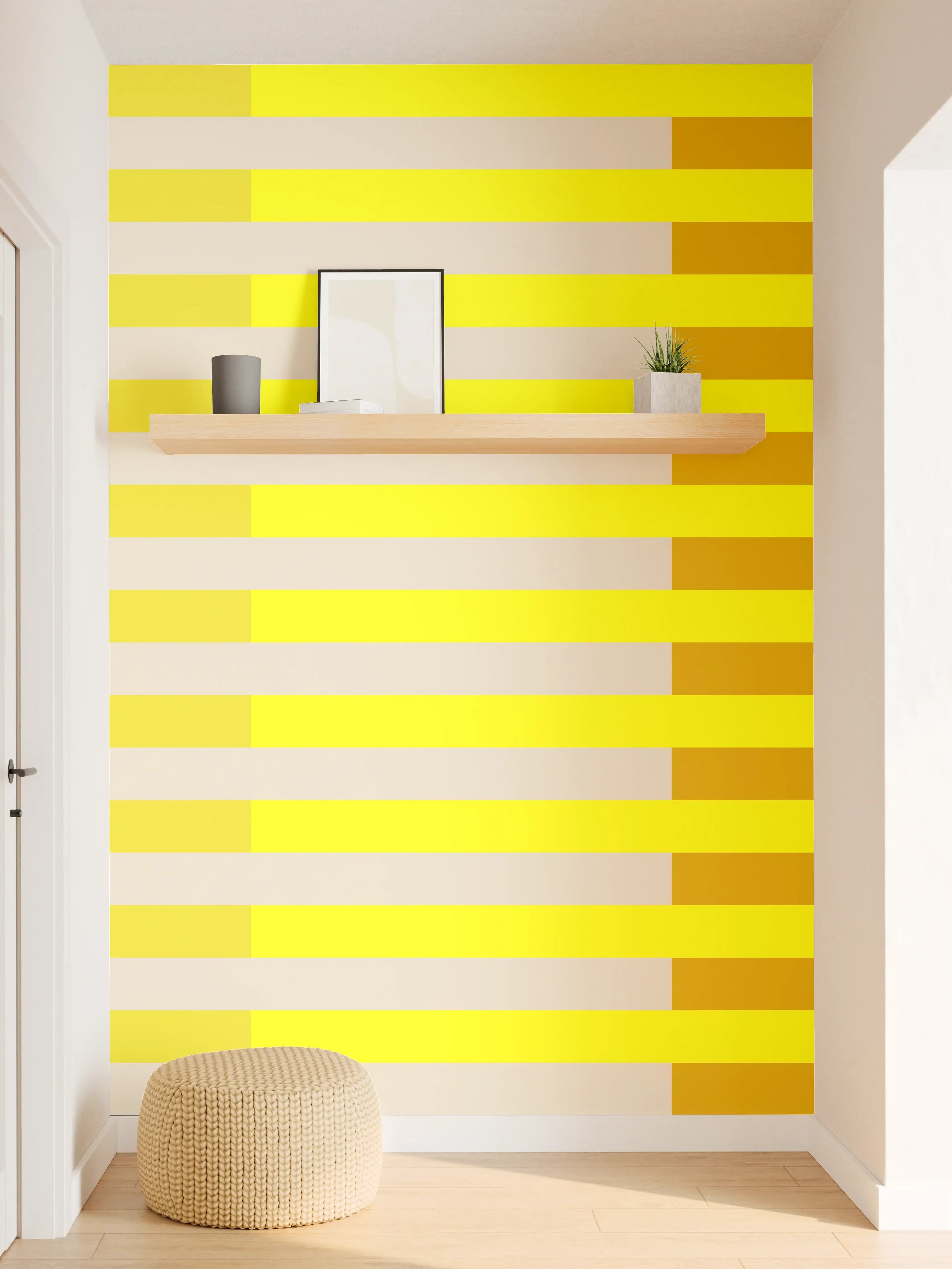 Wandverkleidung Flur - The Yellows - Multy Stripes - Vanilla