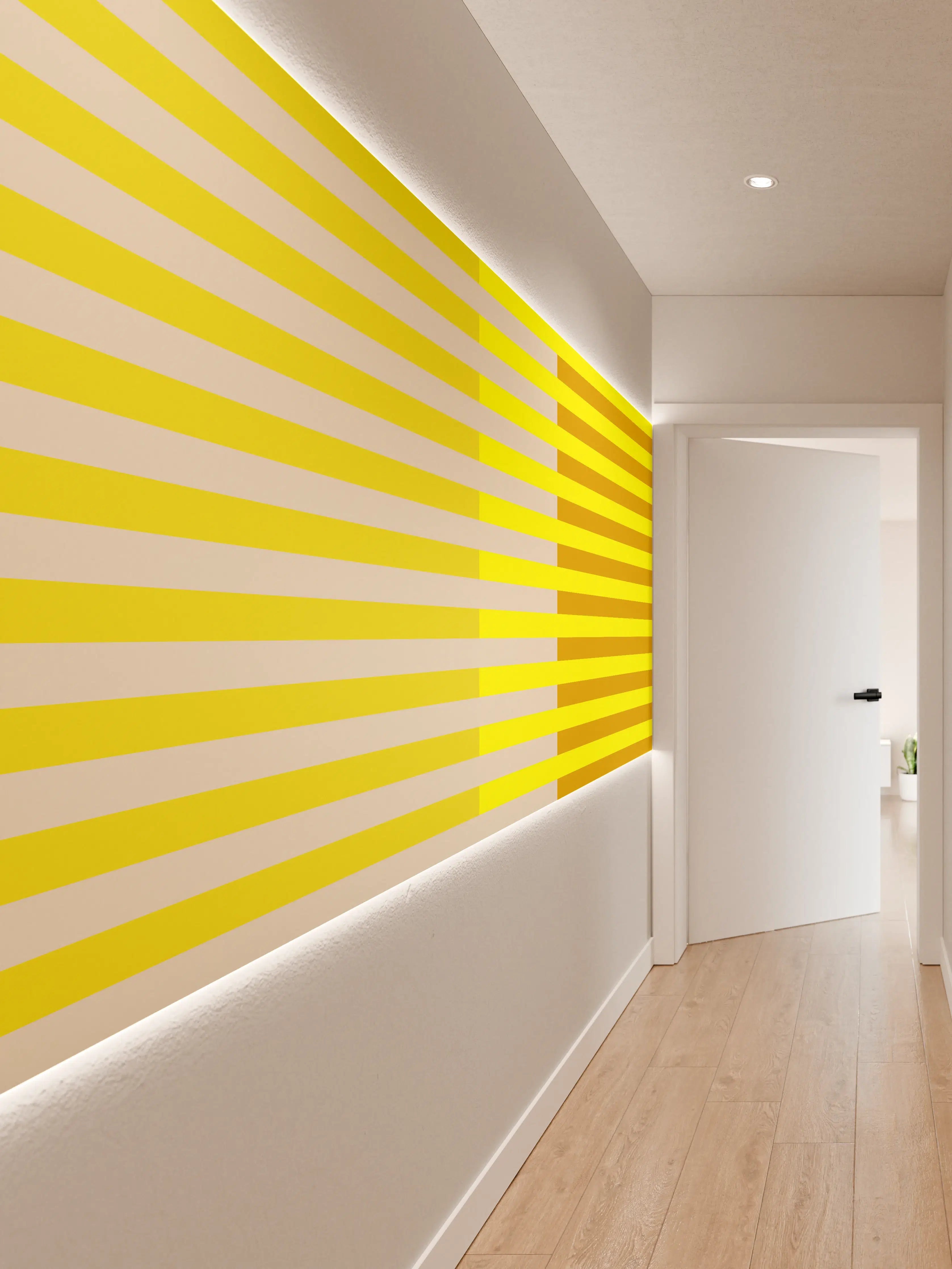 Wandverkleidung Flur - The Yellows - Multy Stripes - Vanilla