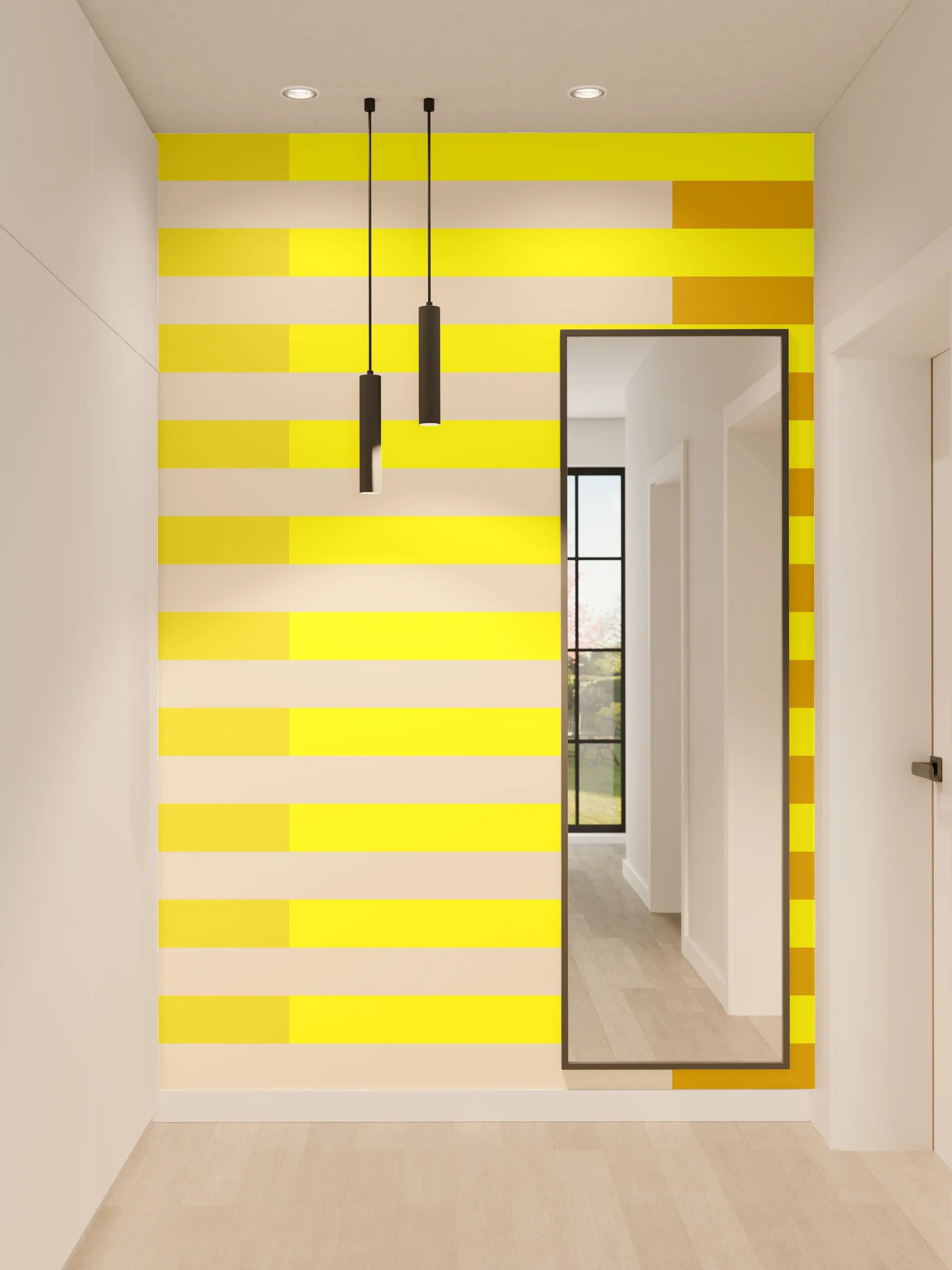 Wandverkleidung Flur - The Yellows - Multy Stripes - Vanilla