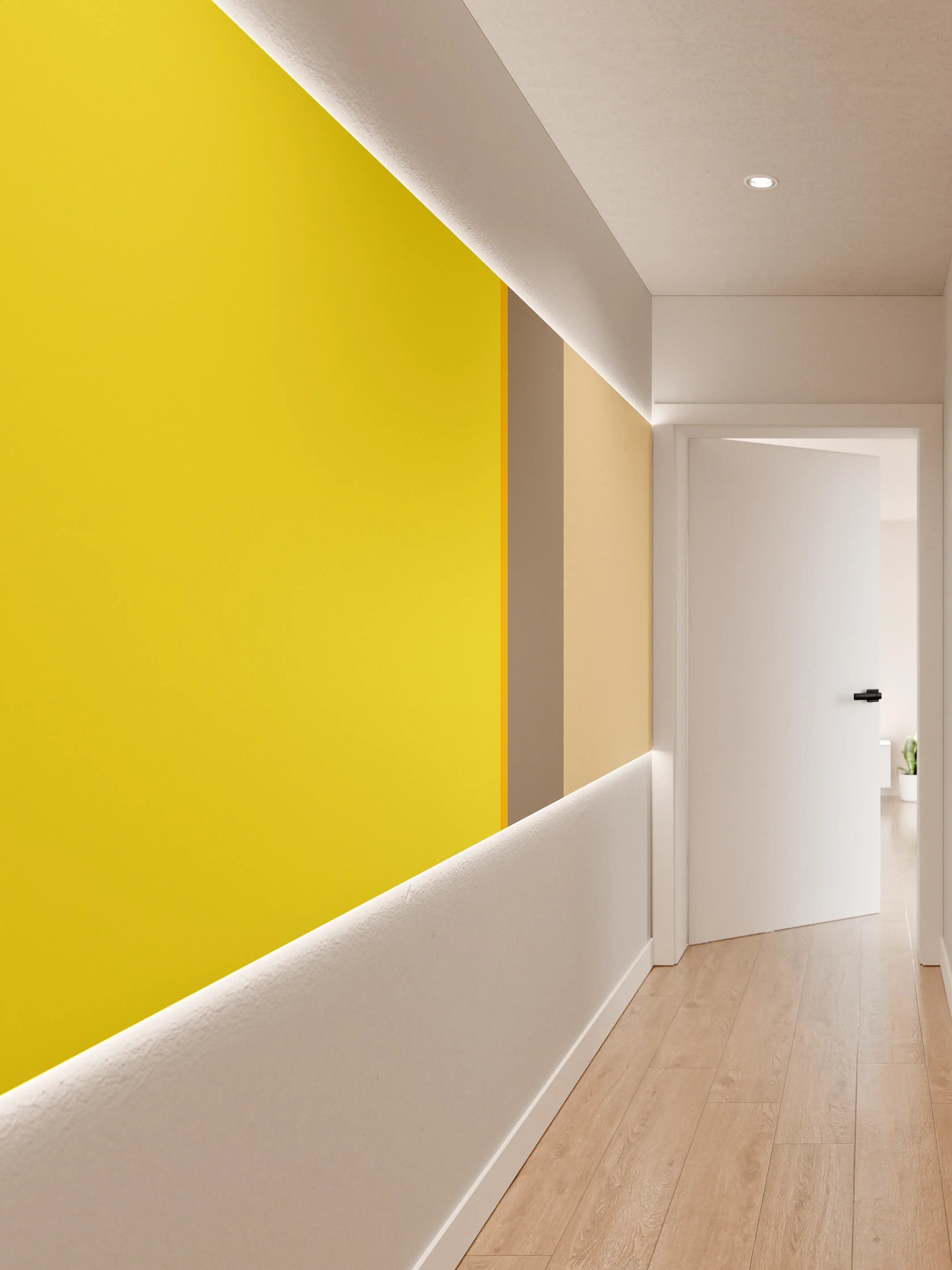 Wandverkleidung Flur - The Yellows - Vertical - Honey