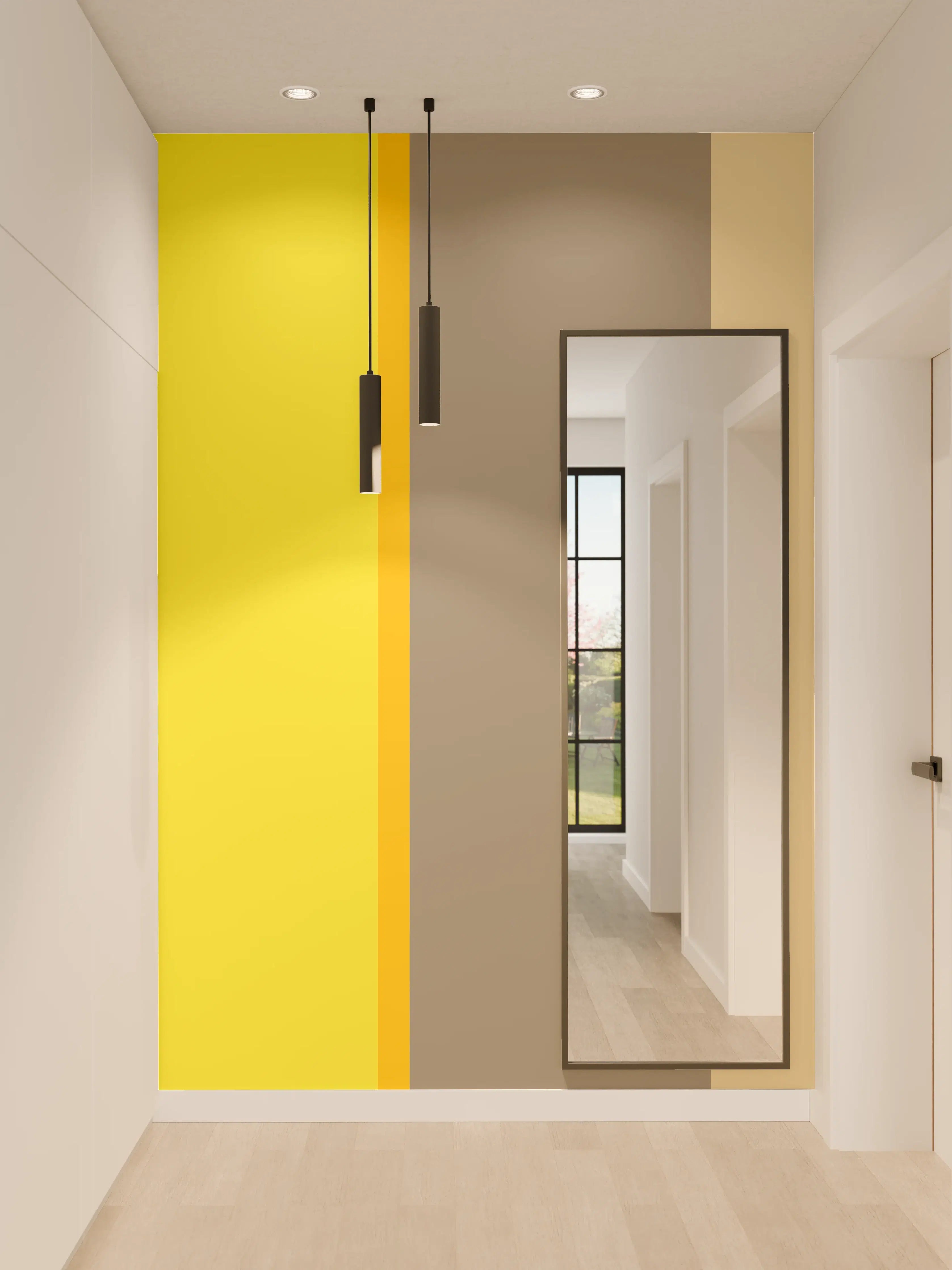 Wandverkleidung Flur - The Yellows - Vertical - Honey