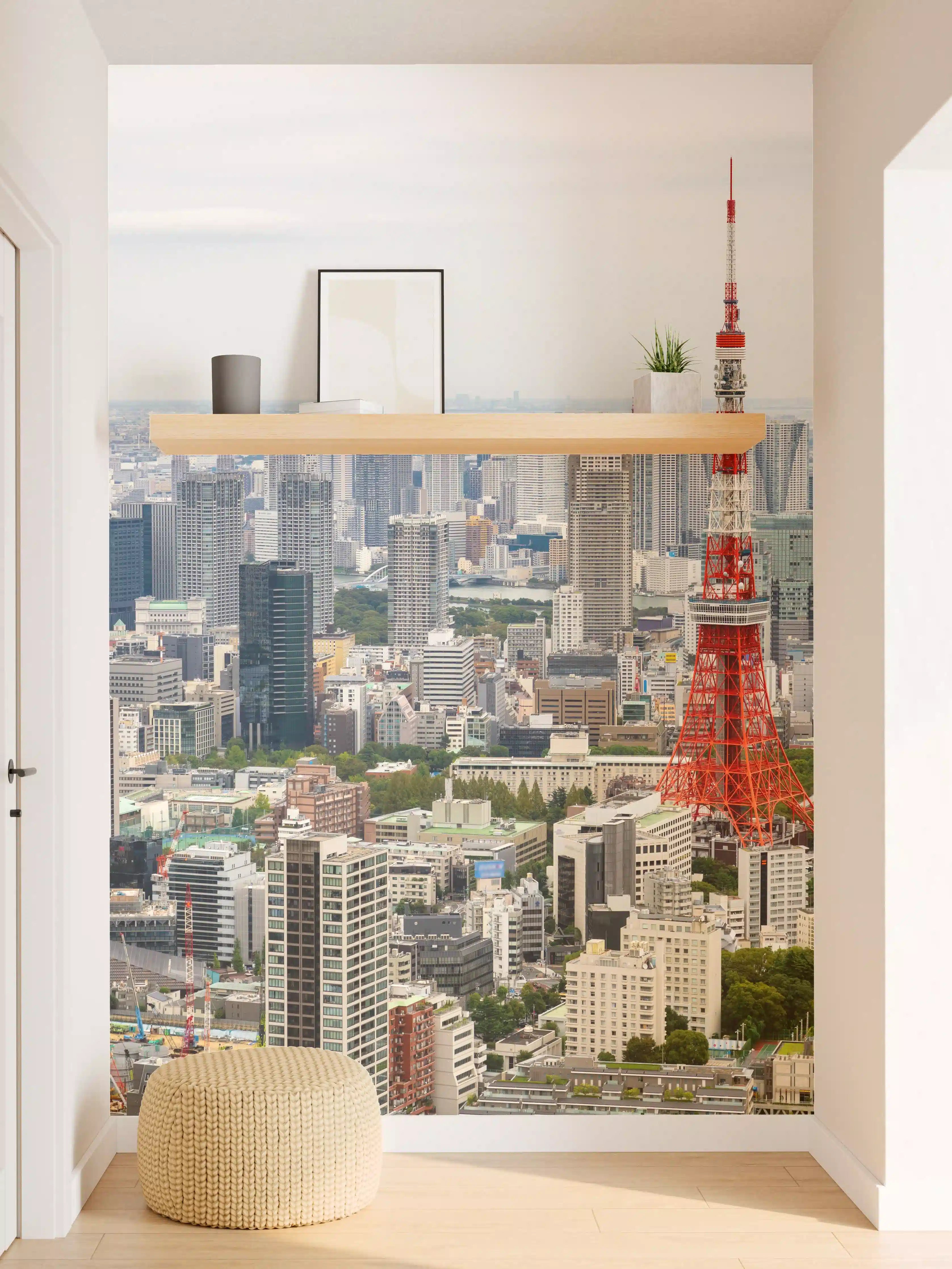 Wandverkleidung Flur - Tokyo Tower Skyline