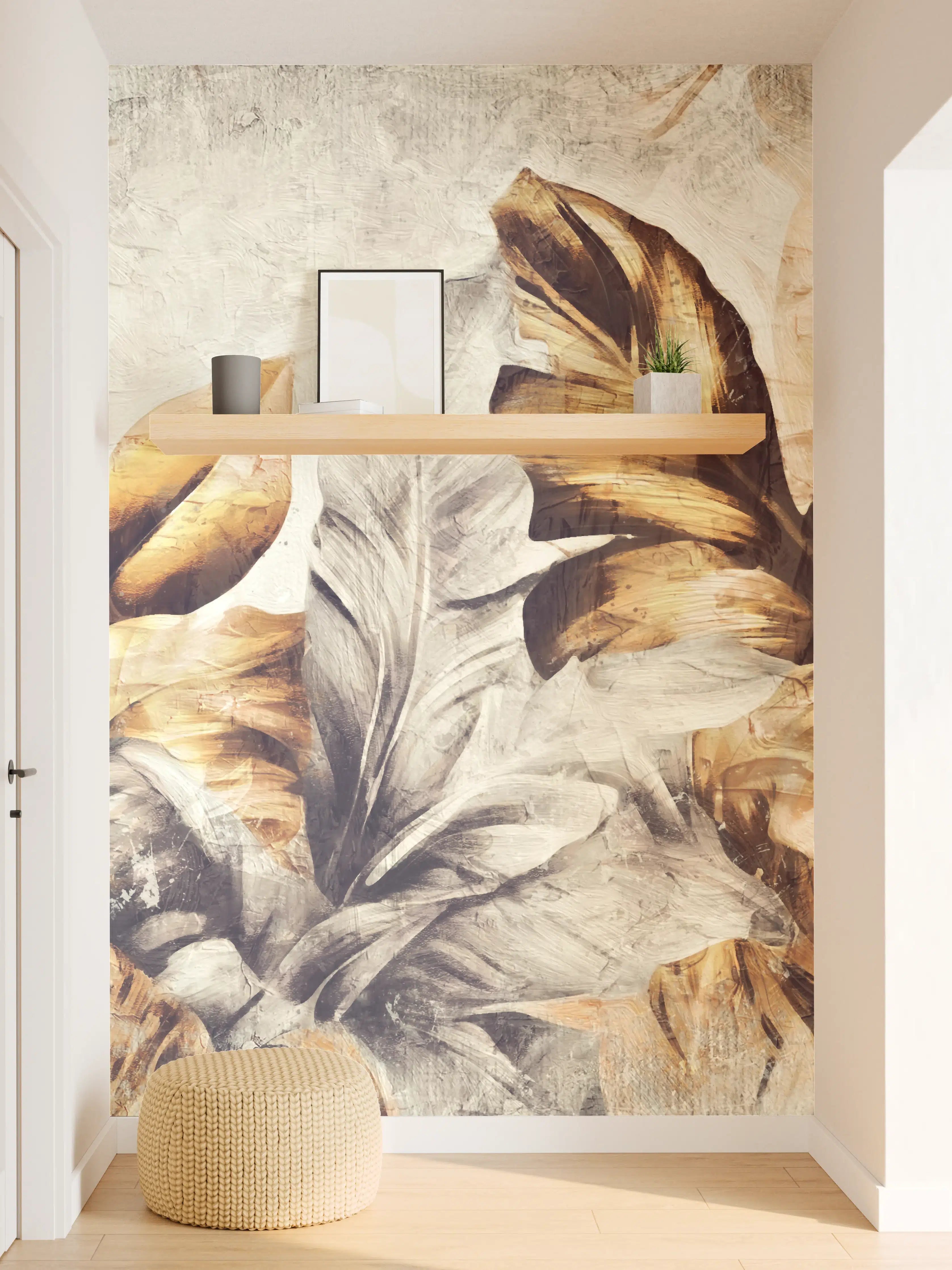 Wandverkleidung Flur - Tropische Dschungelpanorama-Kunst