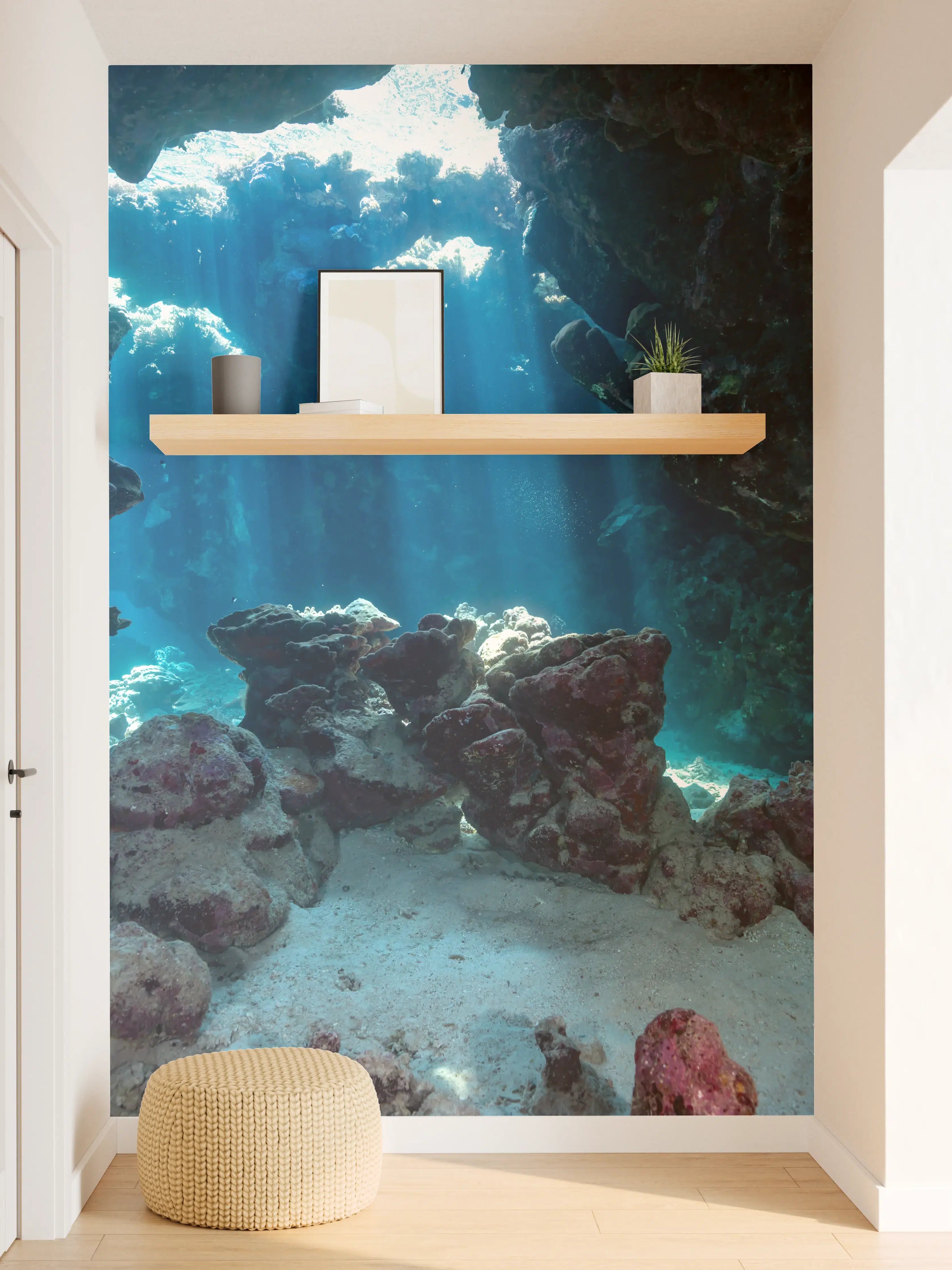 Wandverkleidung Flur - Unterwasseransicht eines Riffs