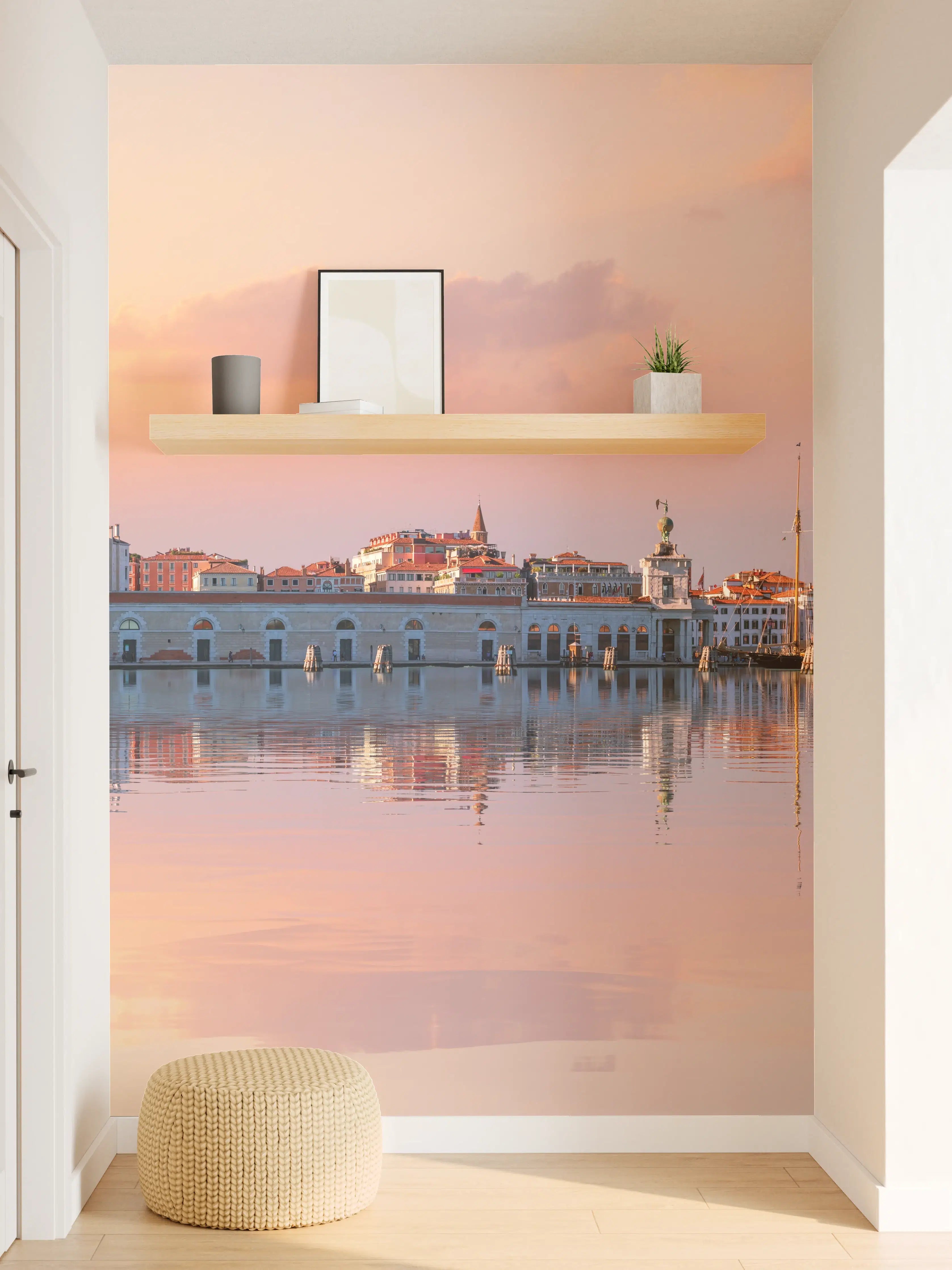Wandverkleidung Flur - Venedig-Panorama bei Sonnenuntergang