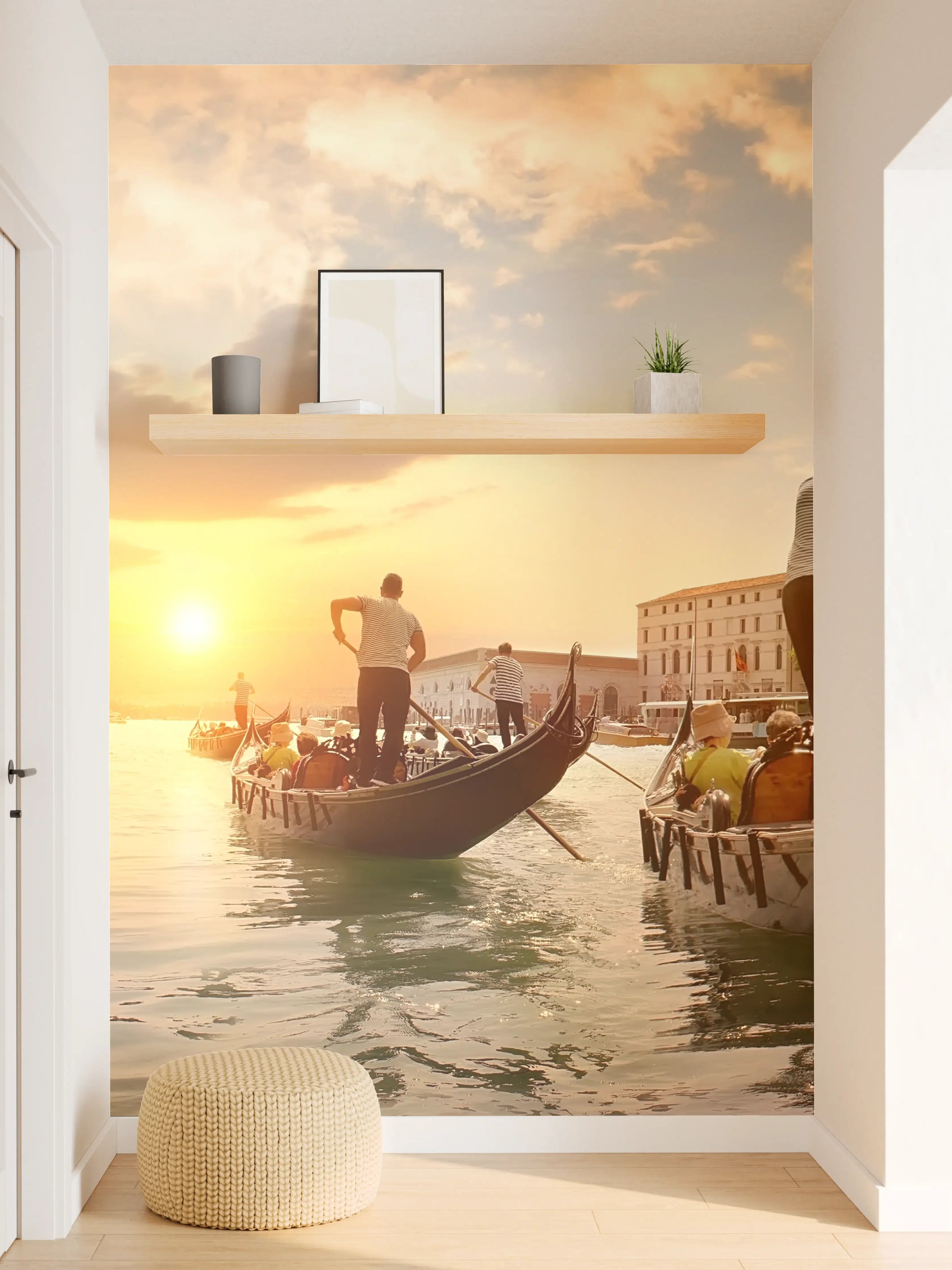 Wandverkleidung Flur - Venetian Sunset Gondola Ride
