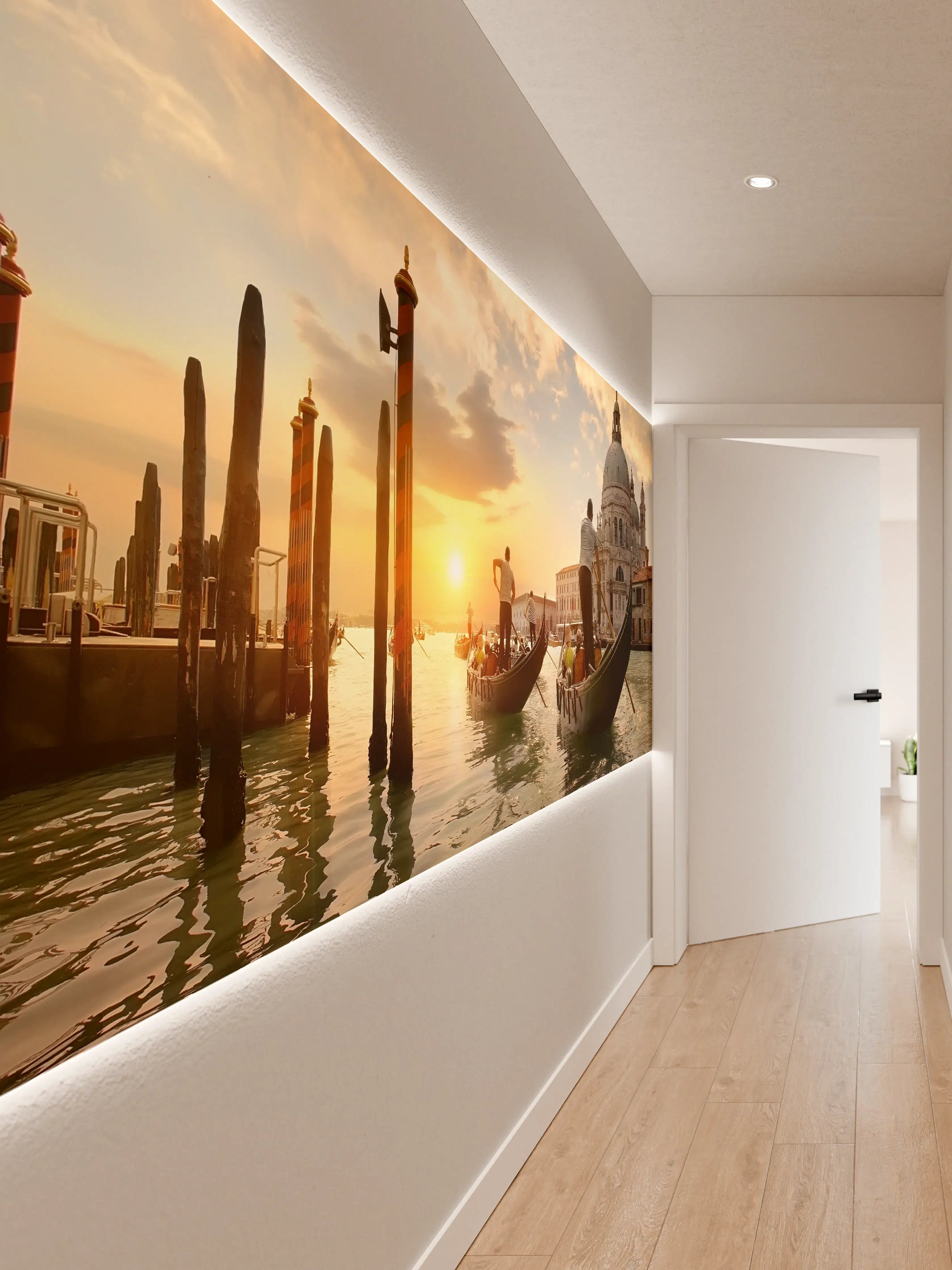 Wandverkleidung Flur - Venetian Sunset Gondola Ride