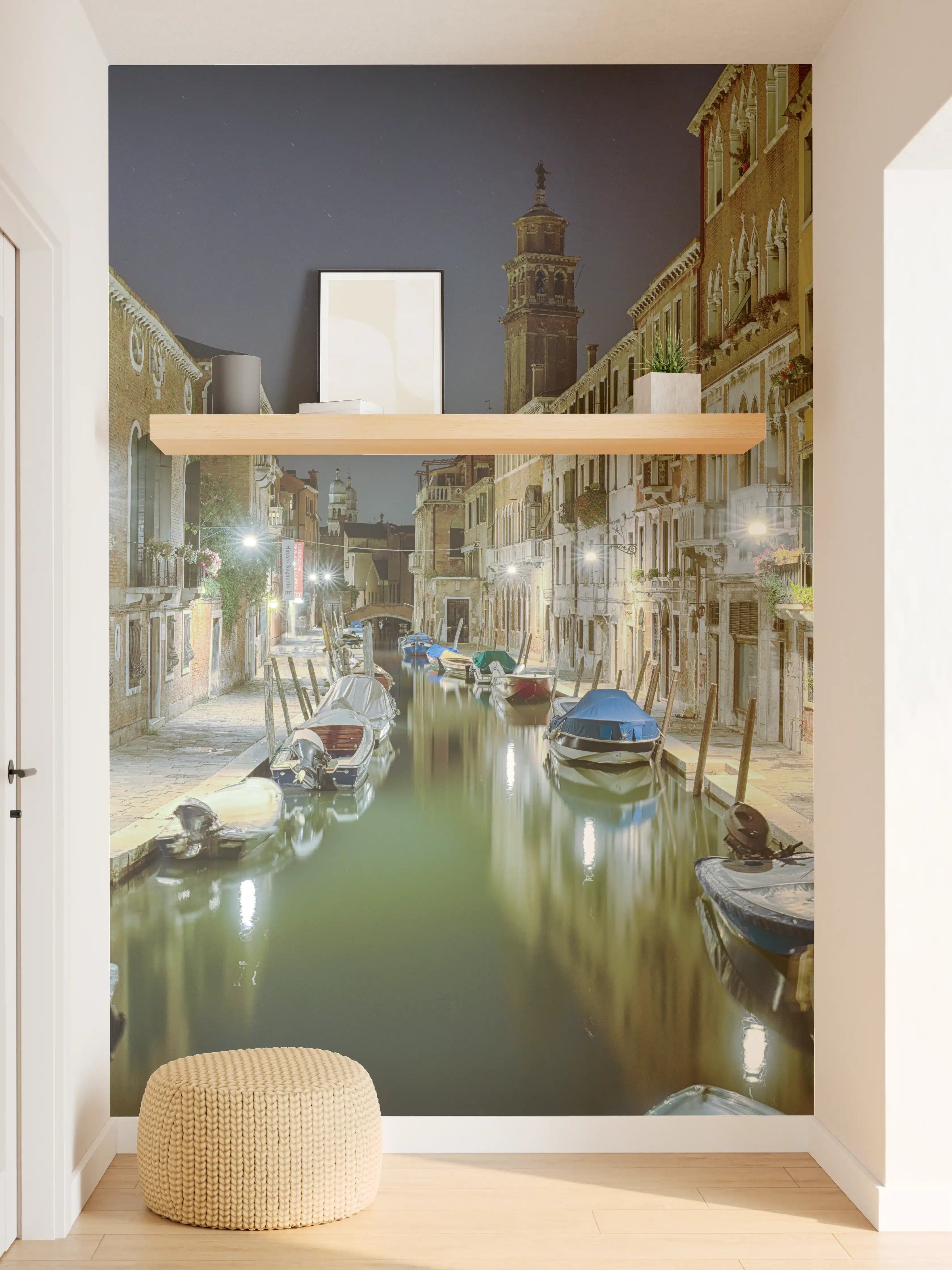 Wandverkleidung Flur - Venezia bei Nacht