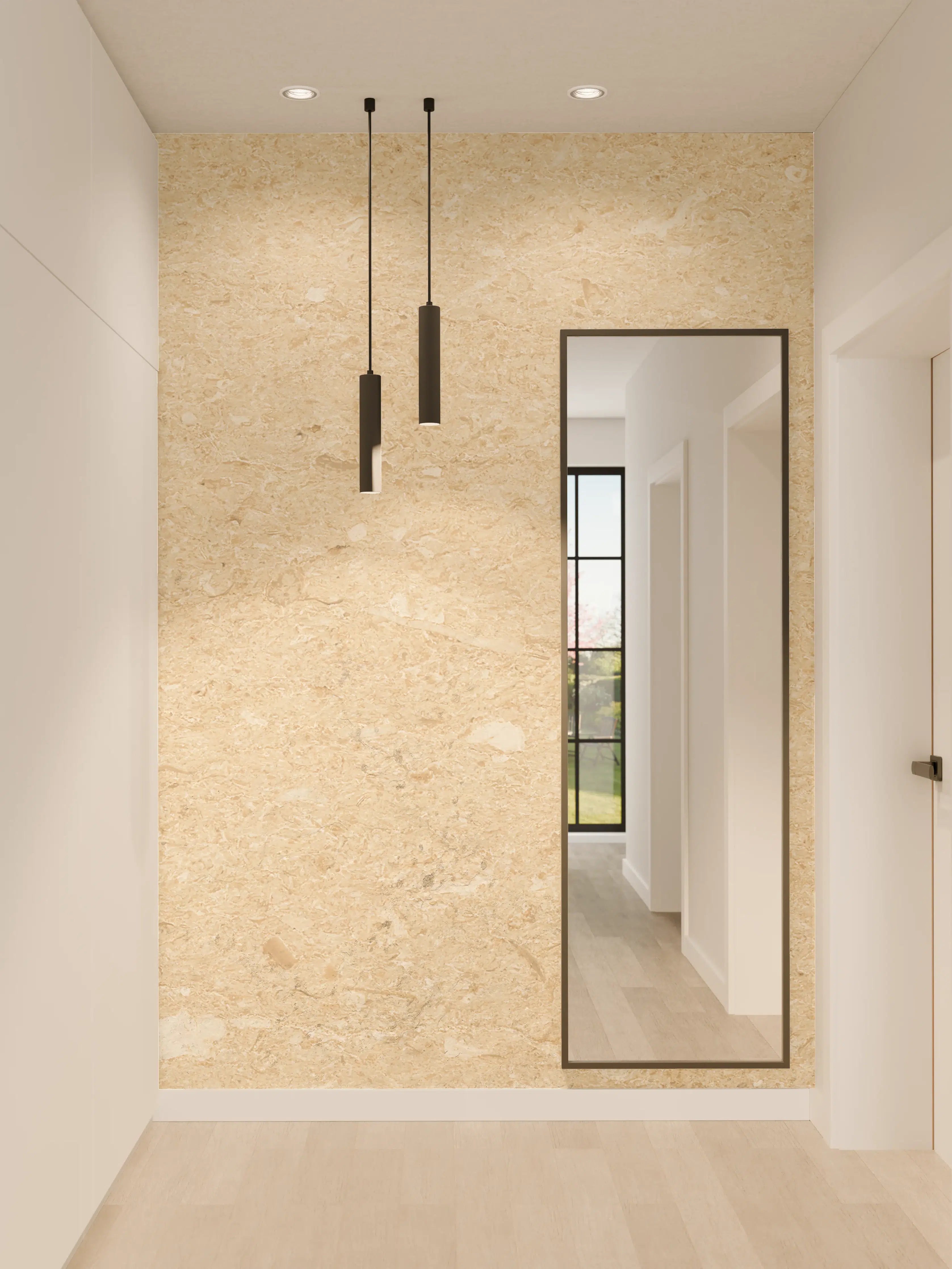 Wandverkleidung Flur - Verarbeitete holz Textur