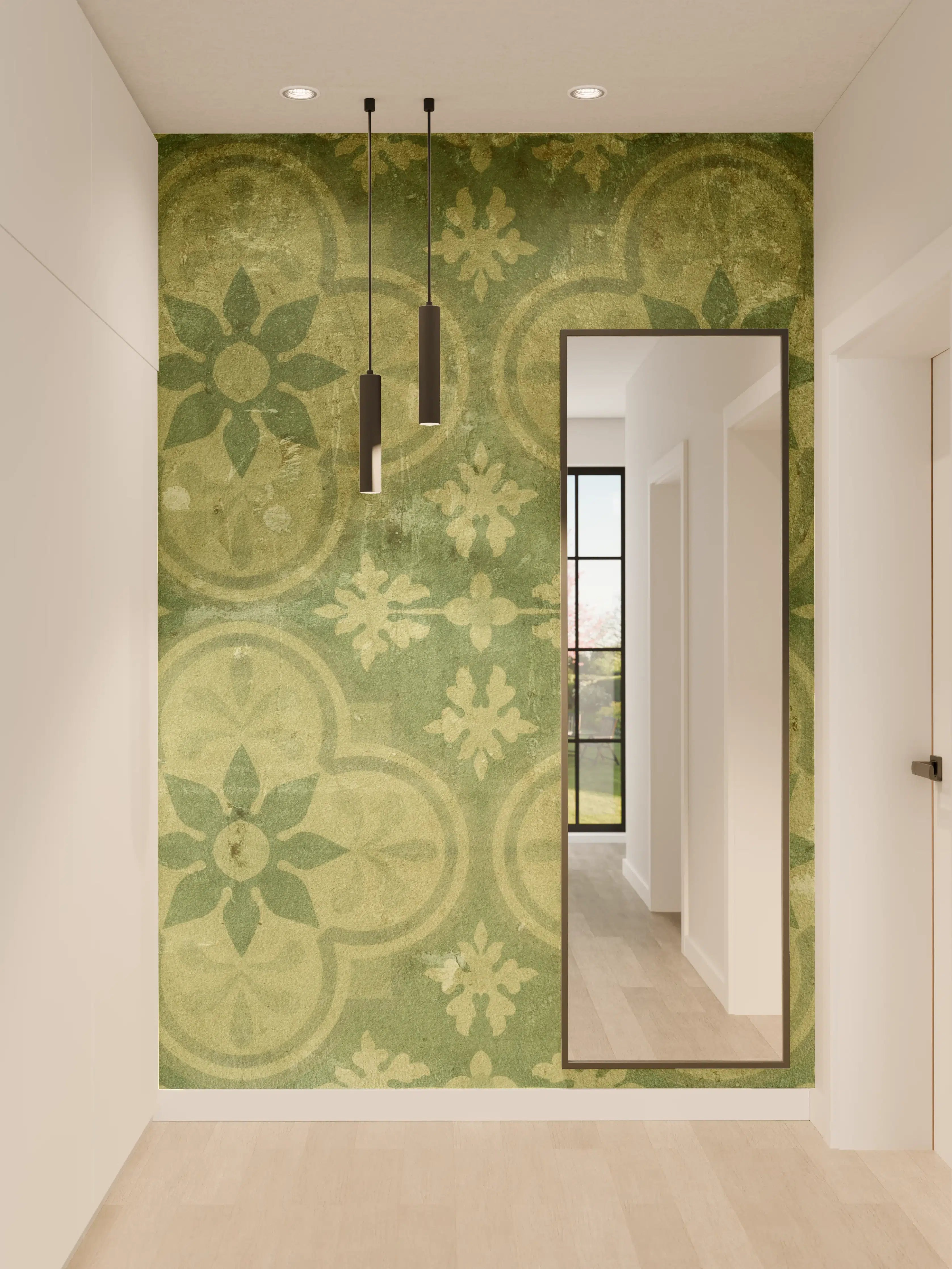 Wandverkleidung Flur - Vintage Retro Mosaikfliesen