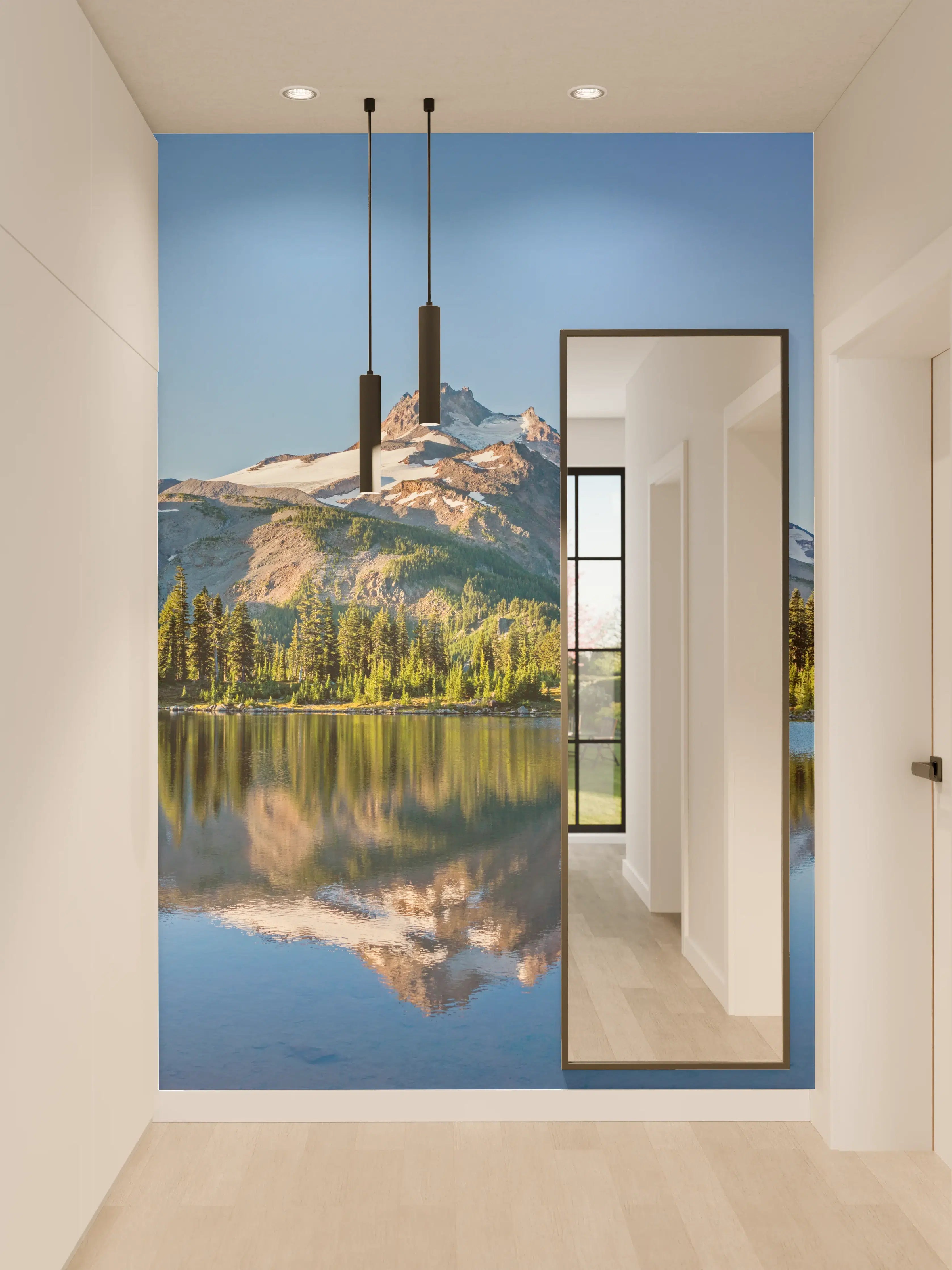 Wandverkleidung Flur - Vulkanischer Berg Jefferson Park USA