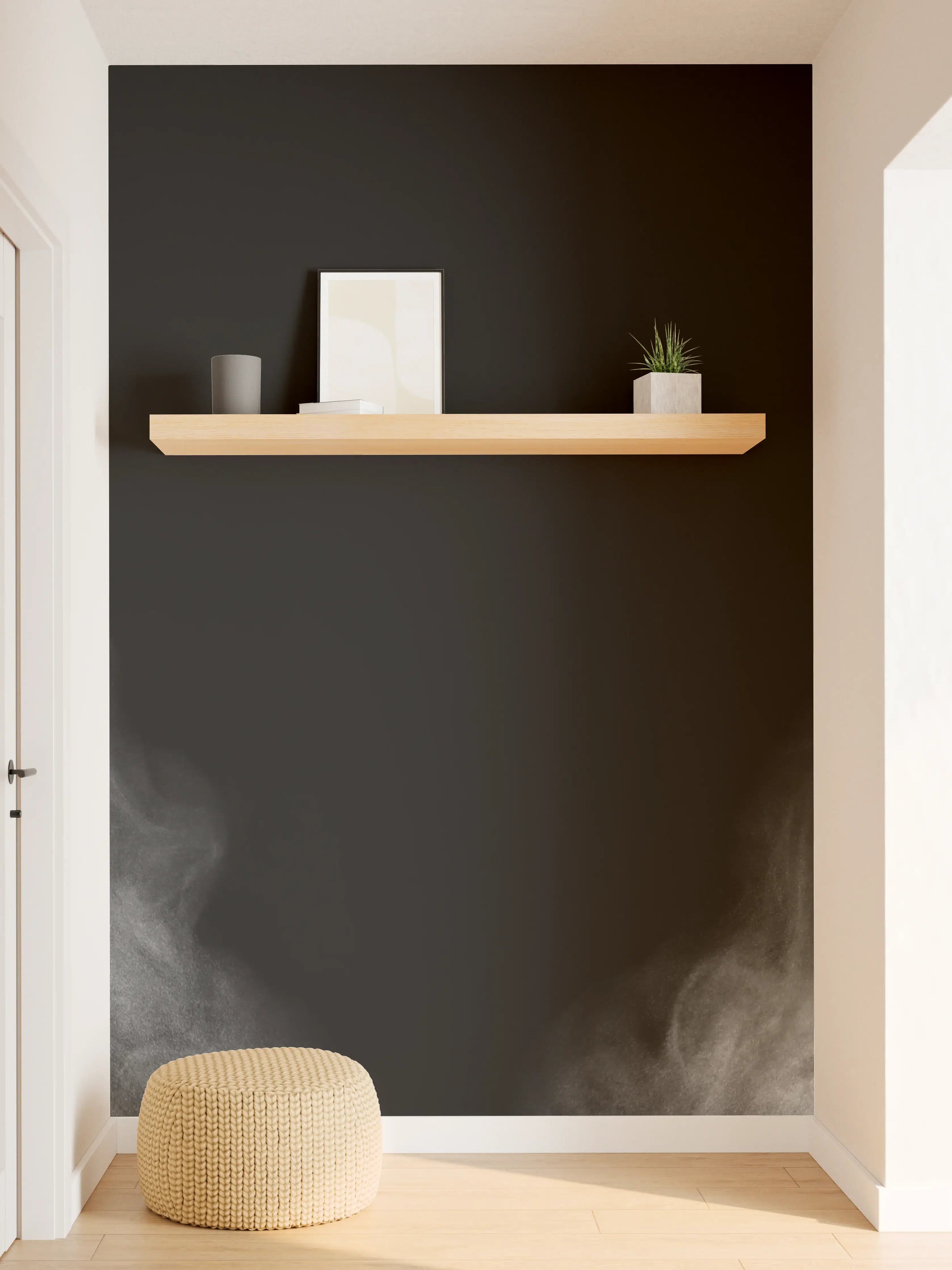 Wandverkleidung Flur - Weißer Dampf