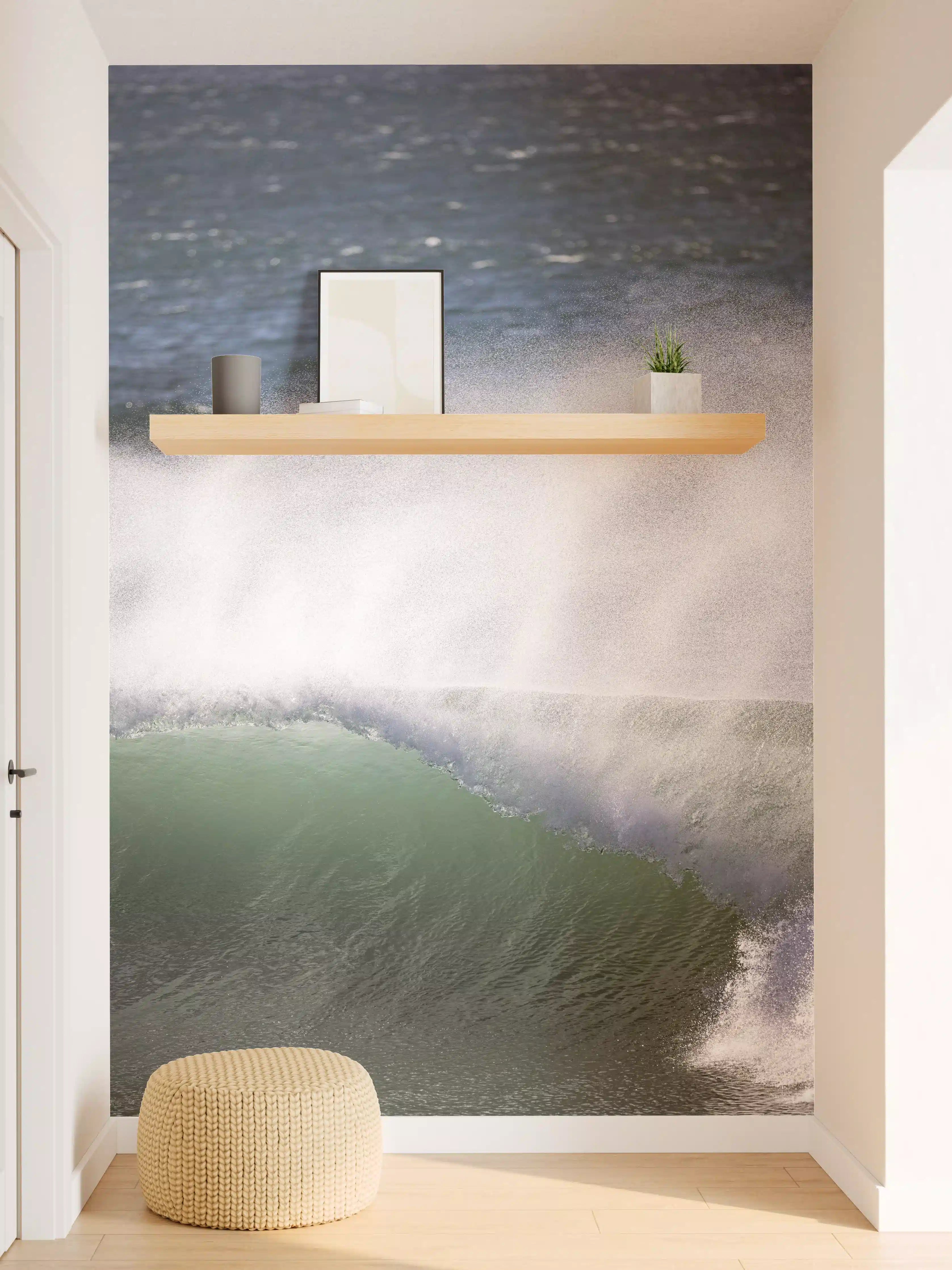 Wandverkleidung Flur - Wellen vom Meer, Energie und Freiheit