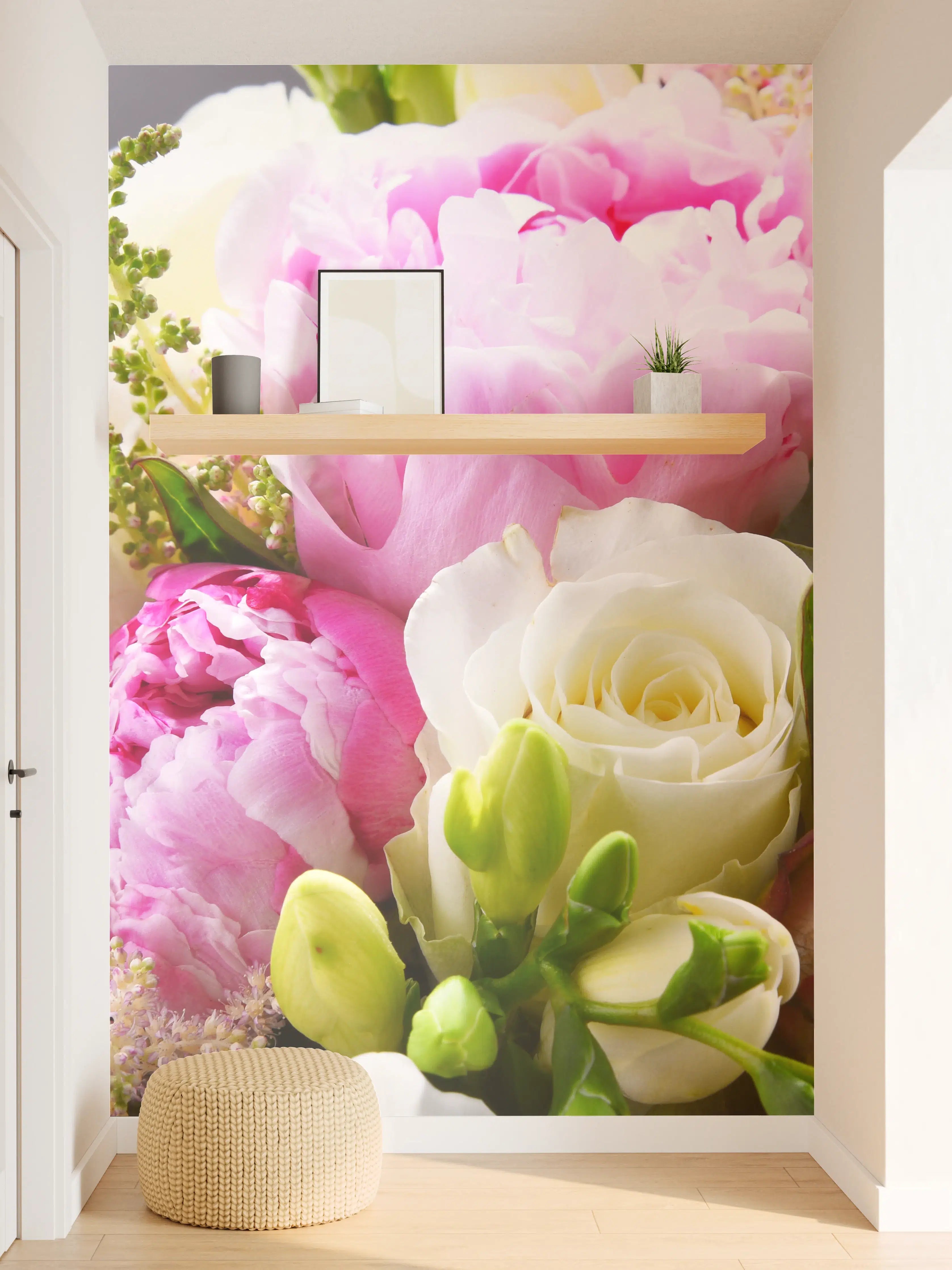 Wandverkleidung Flur - Wunderschöne Blumenarrangement