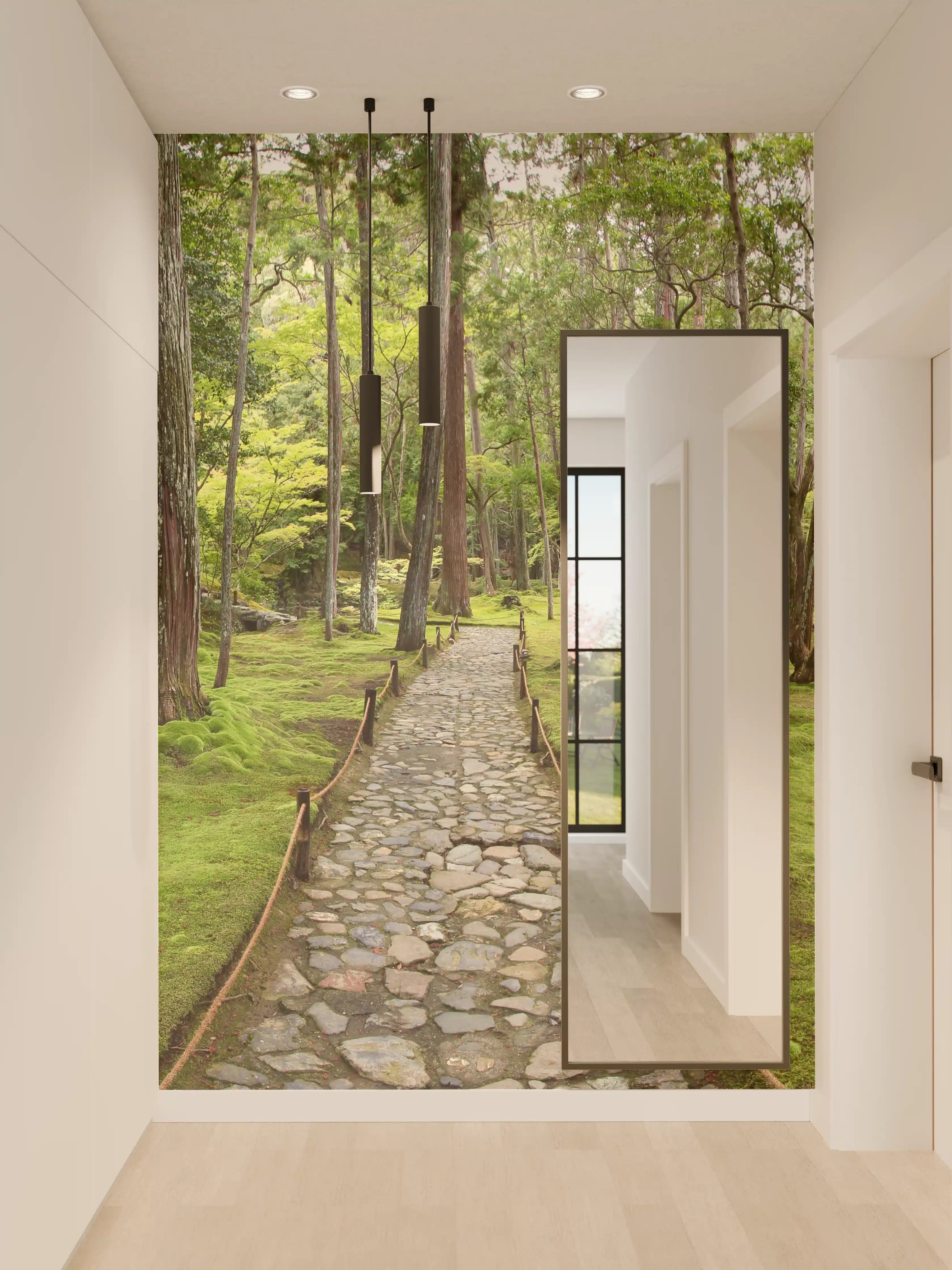 Wandverkleidung Flur - Wunderschöner Moosgarten in Kyoto