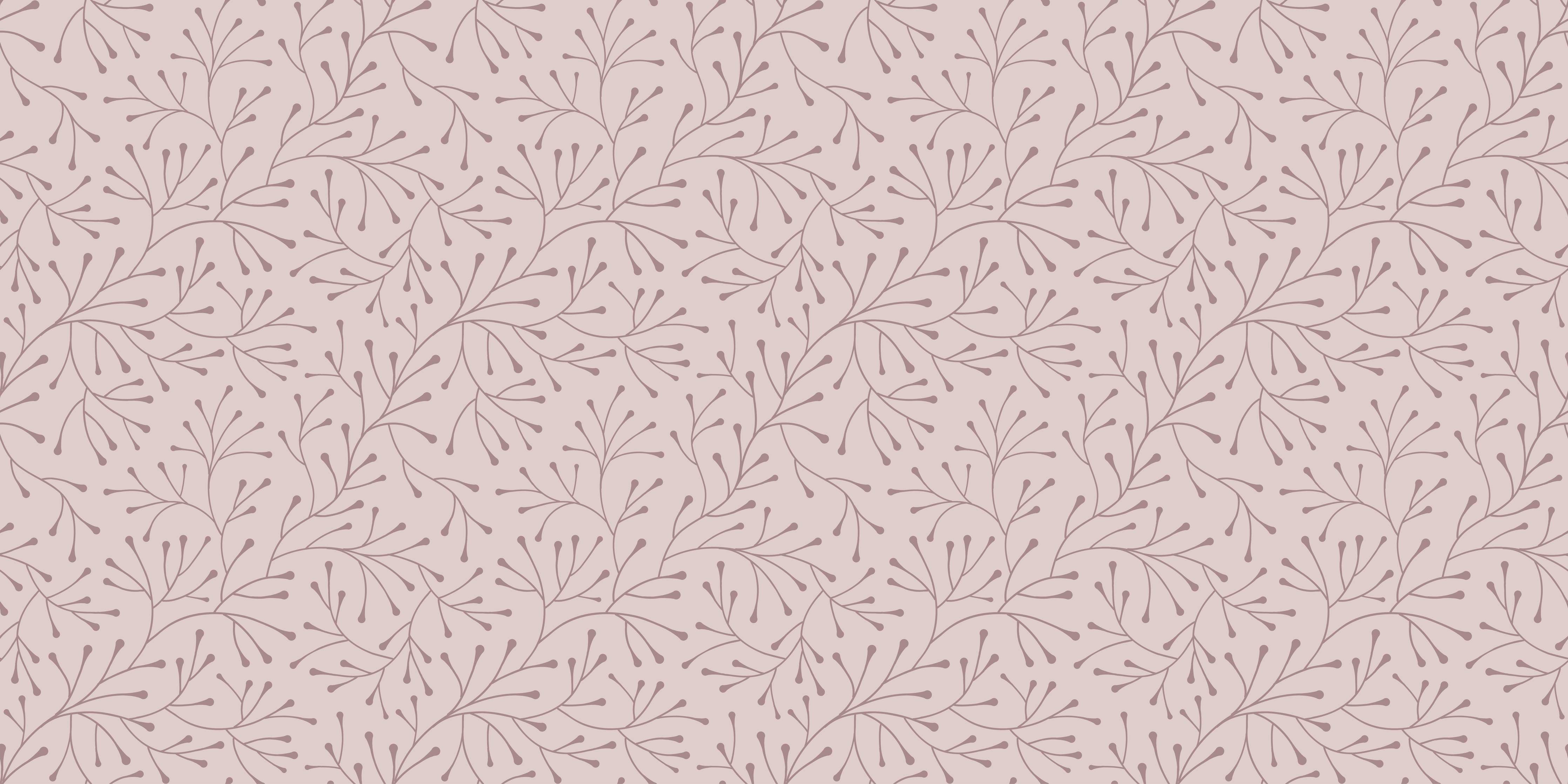 Wandverkleidung Flur-Zarte Blumenmuster auf pastellrosa Hintergrund