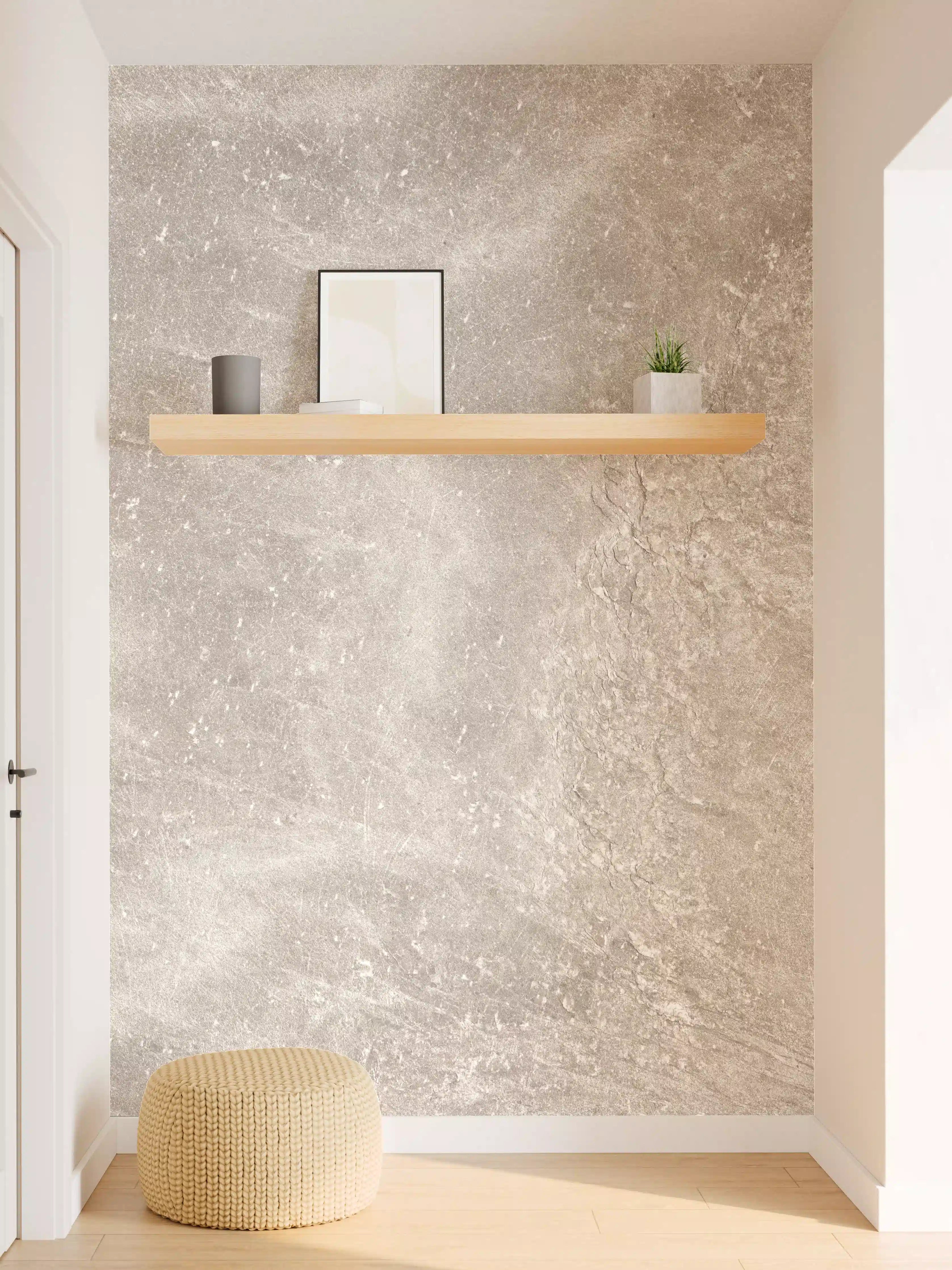 Wandverkleidung Flur - Zement Textur