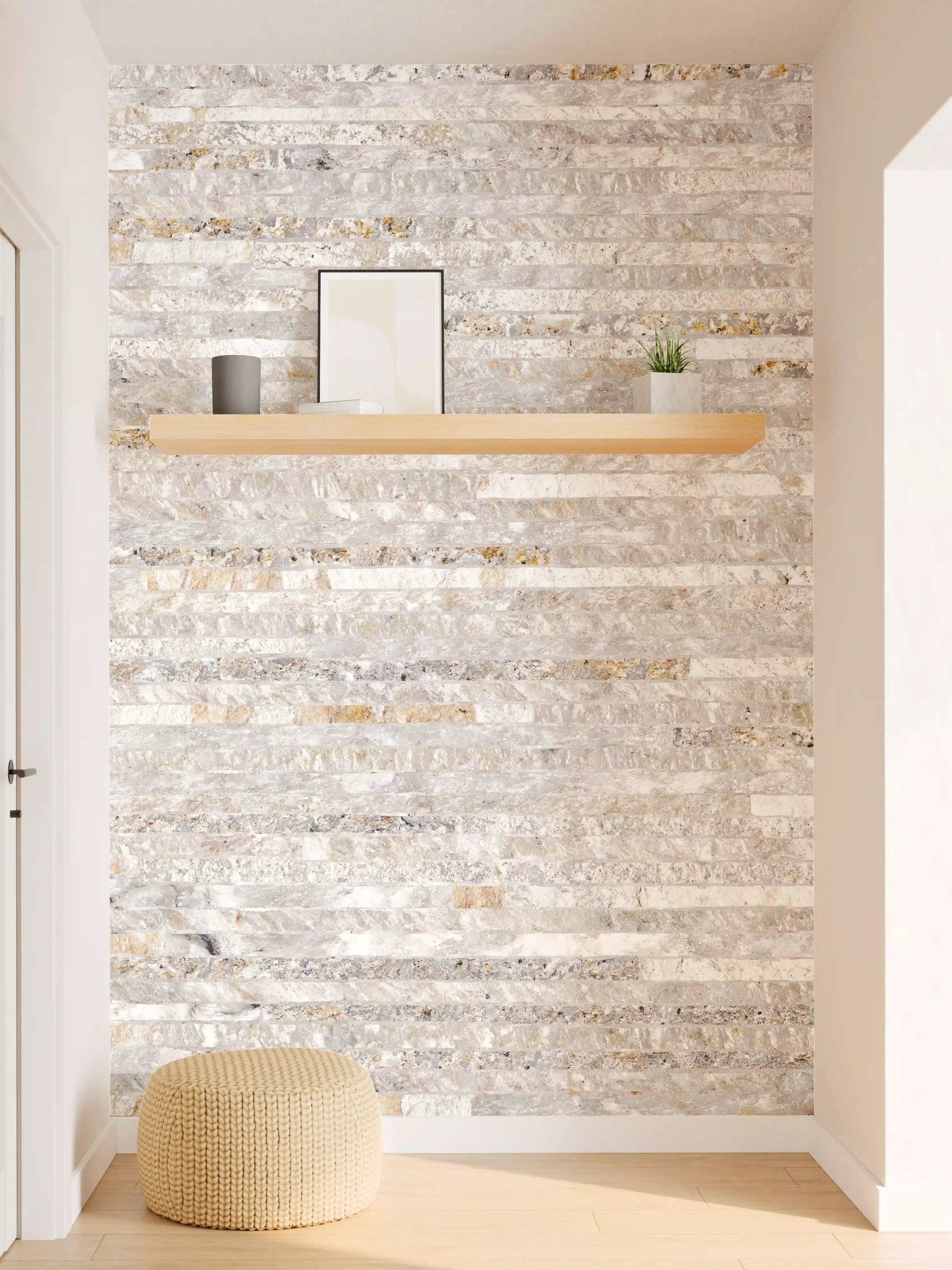 Wandverkleidung Flur - Ziegelsteinwand Struktur