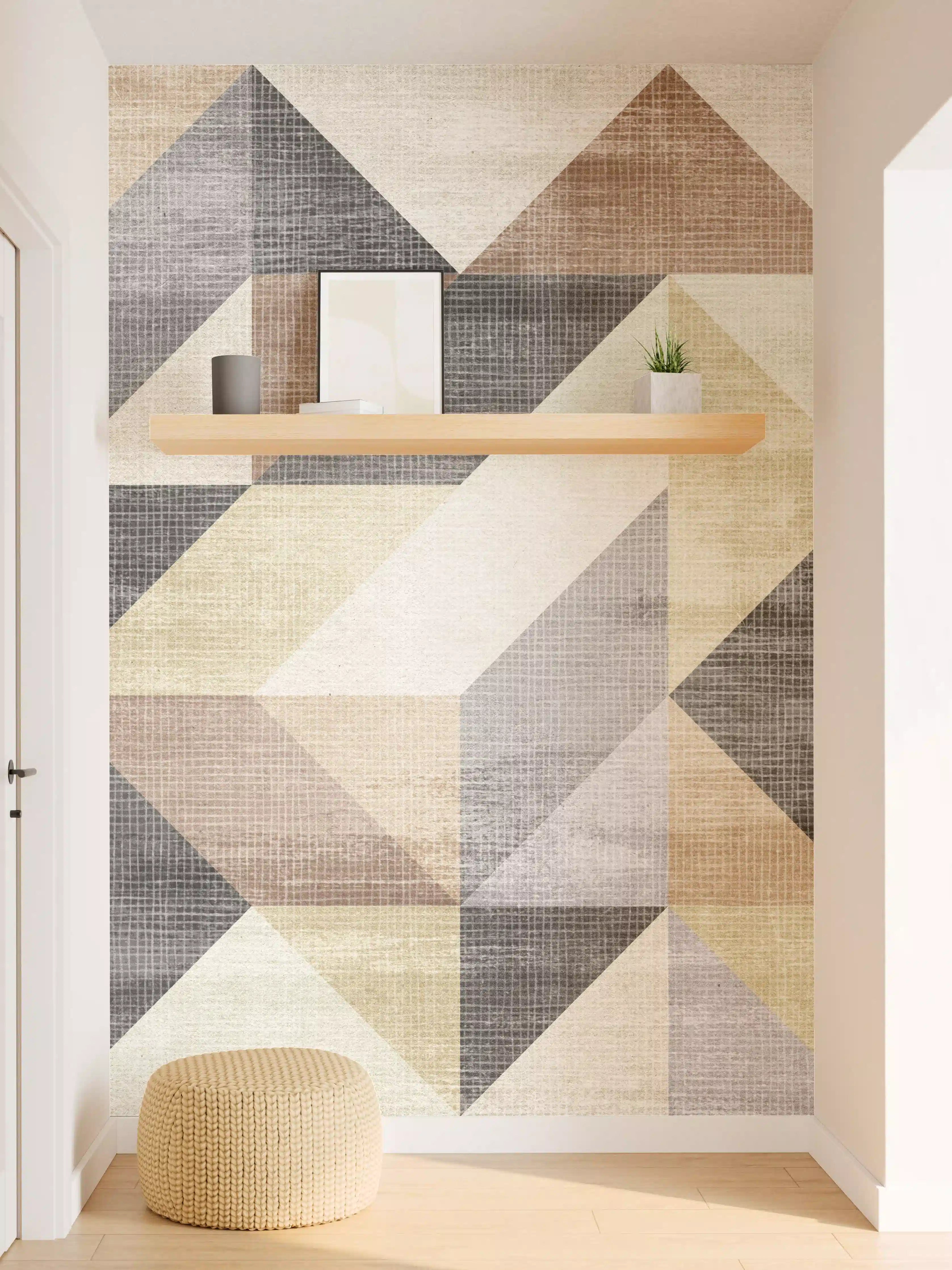 Wandverkleidung Flur - gestreiften Stoff Textur