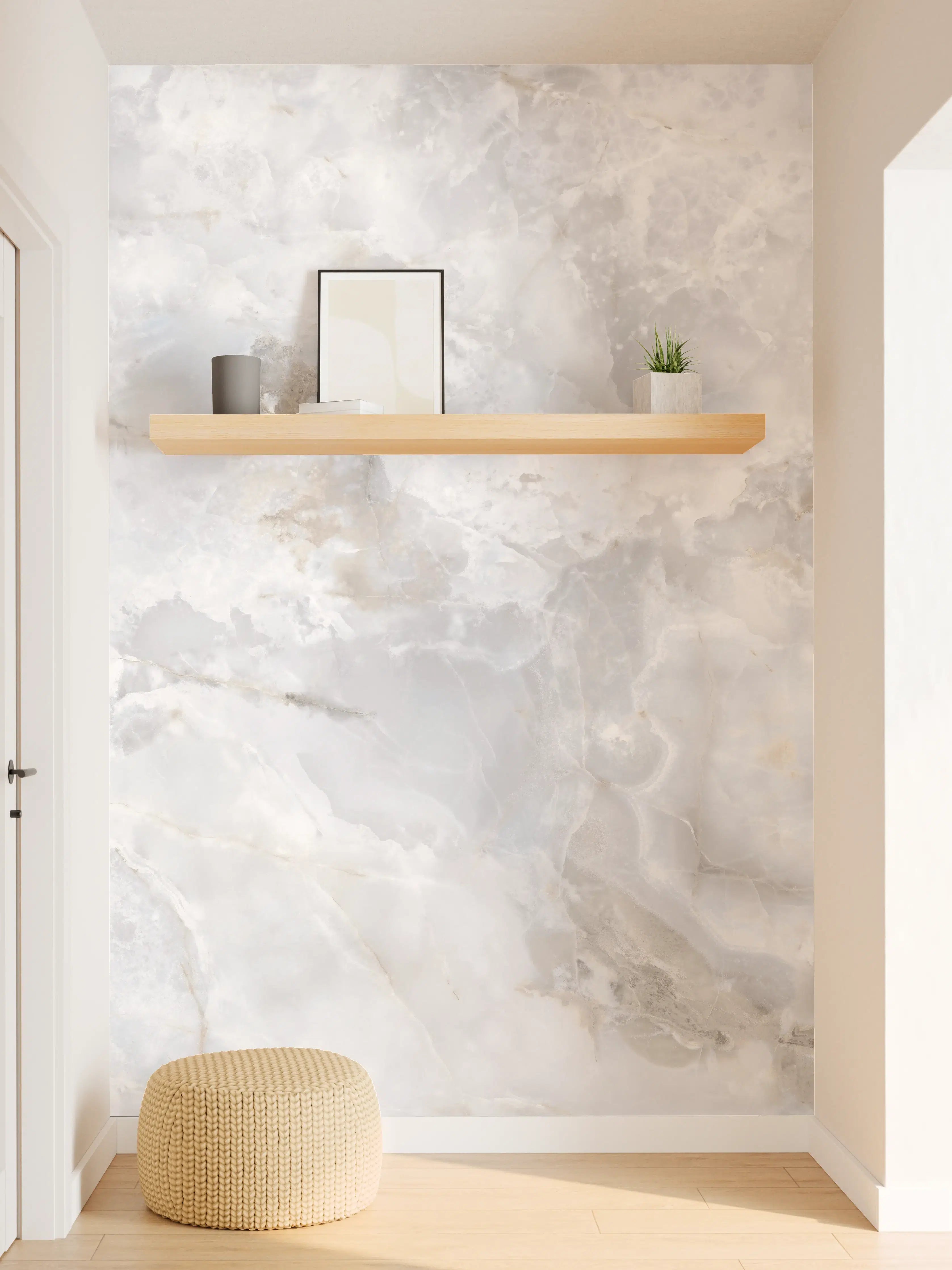 Wandverkleidung Flur - onyx marmor textur