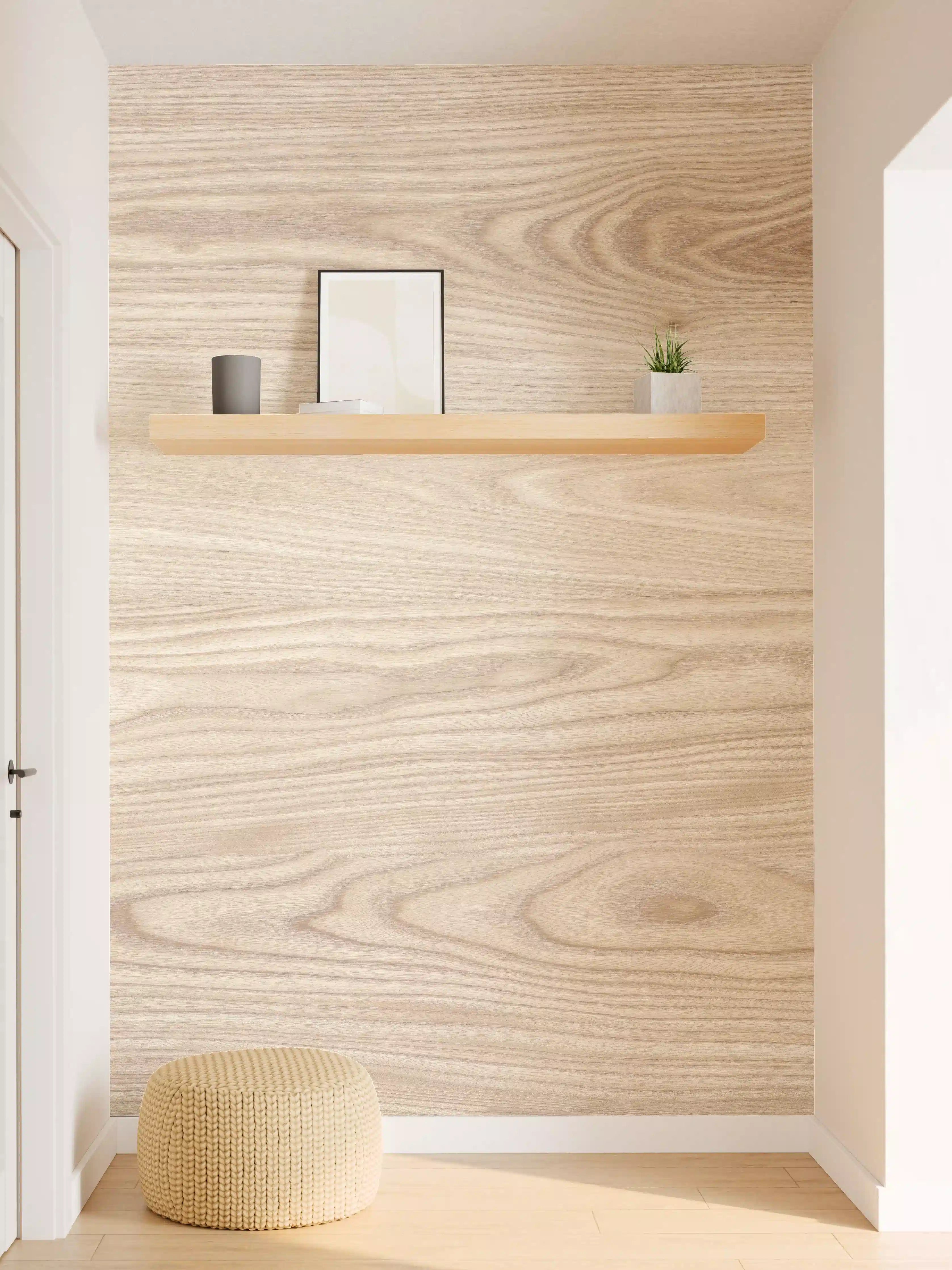 Wandverkleidung Flur - schlichtes Holzmuster