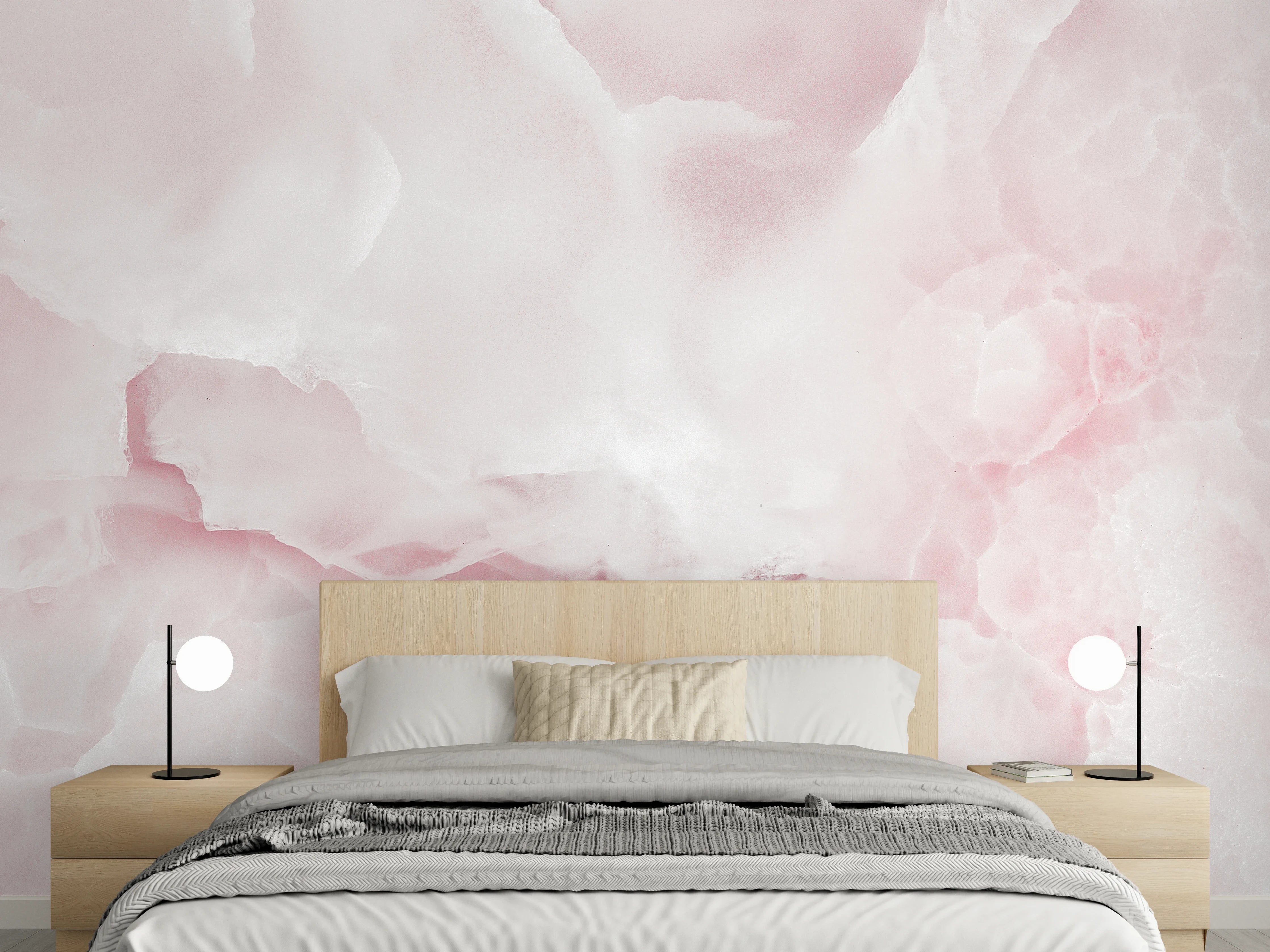 Wandverkleidung Schlafzimmer - Rosa Emperador Onyx Marmor