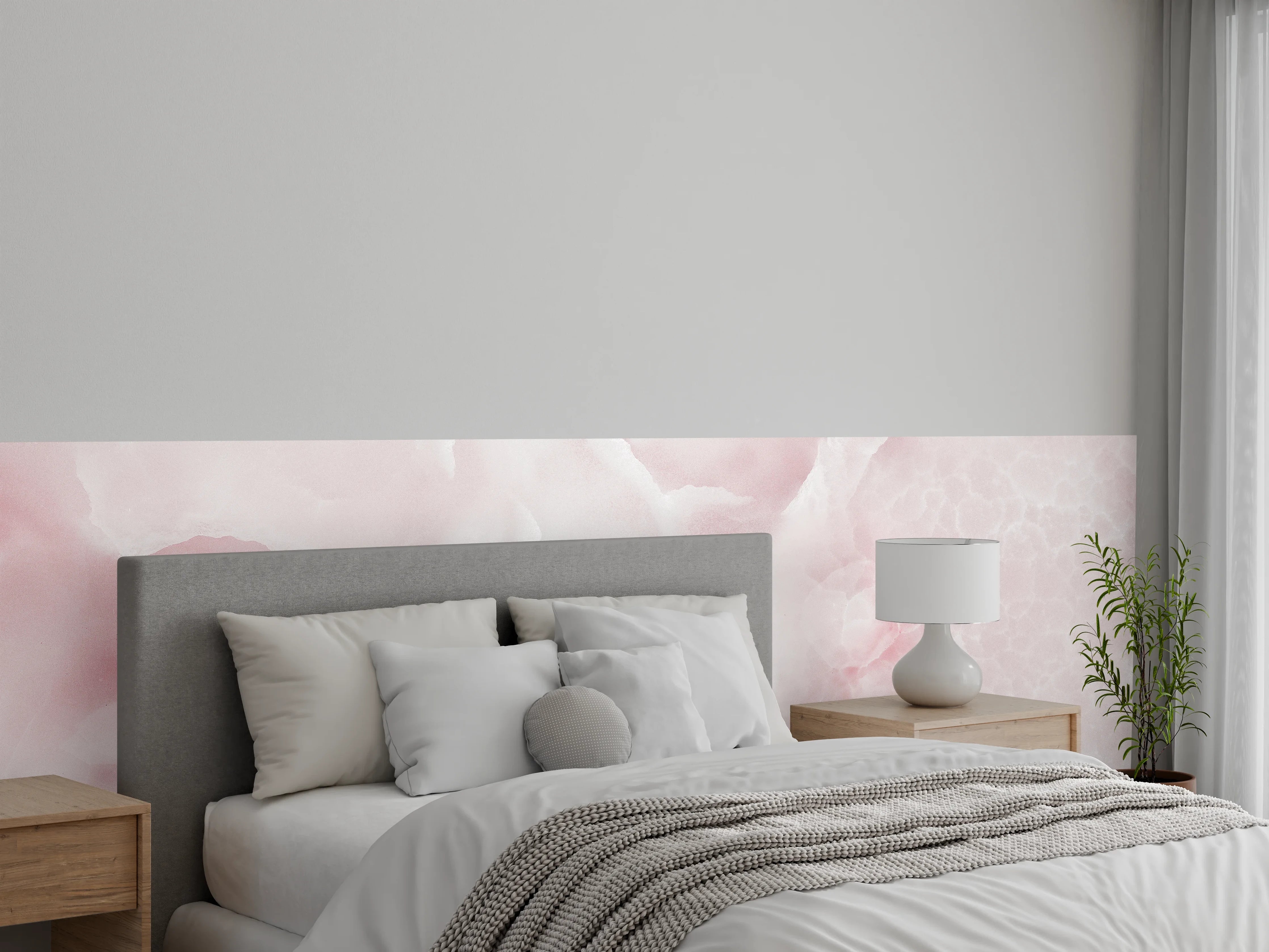 Wandverkleidung Schlafzimmer - Rosa Emperador Onyx Marmor