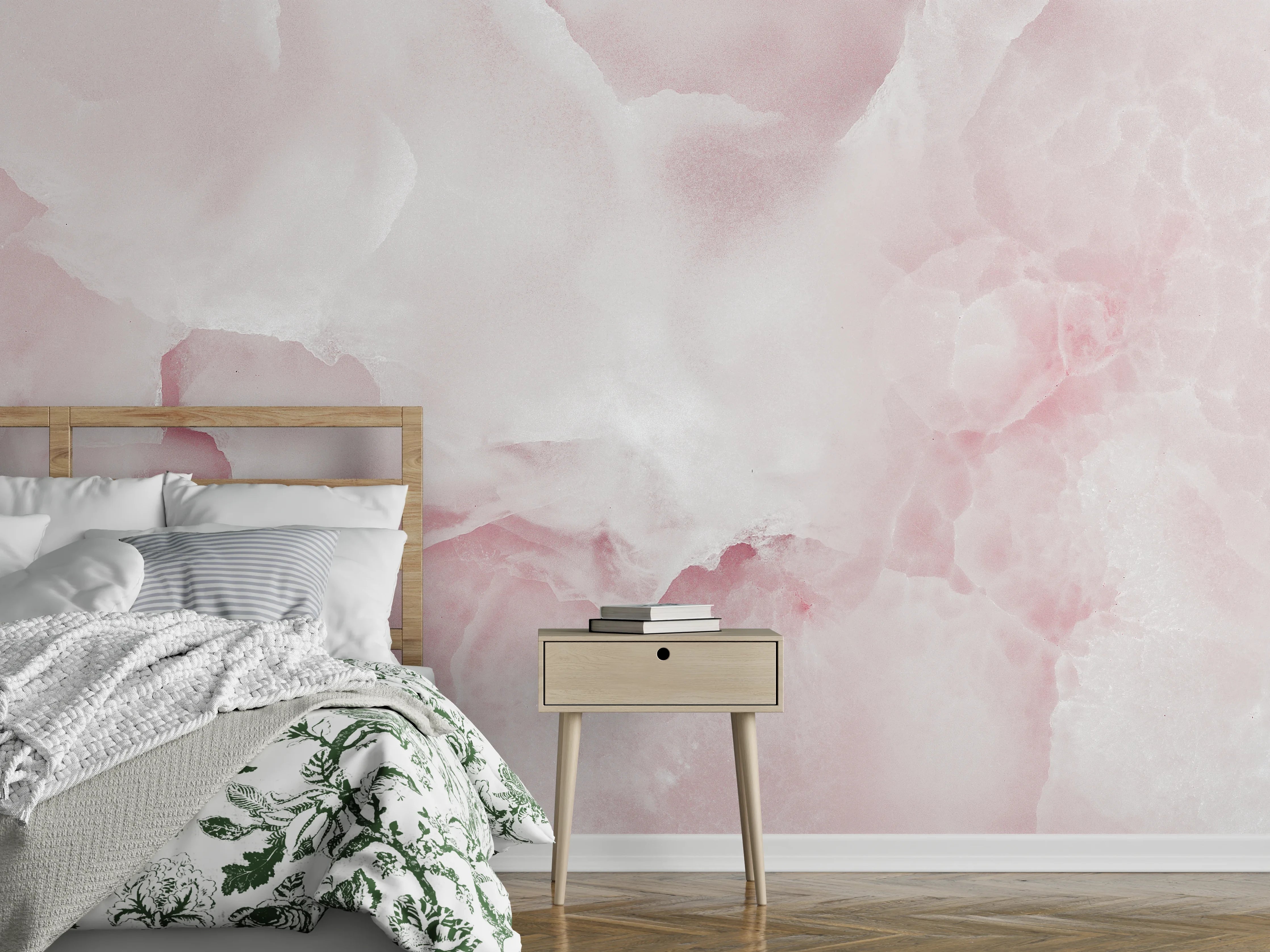 Wandverkleidung Schlafzimmer - Rosa Emperador Onyx Marmor