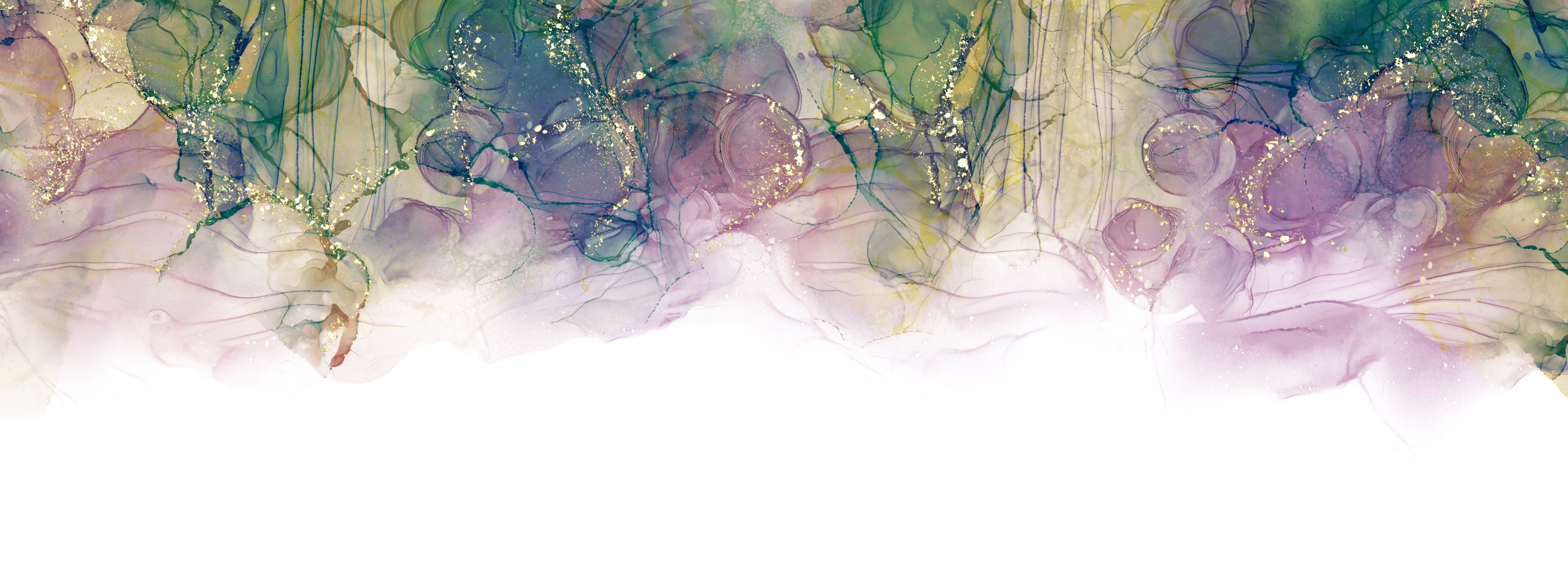 Wandverkleidung Schlafzimmer-Abstrakte Aquarellkunst mit lila Akzenten