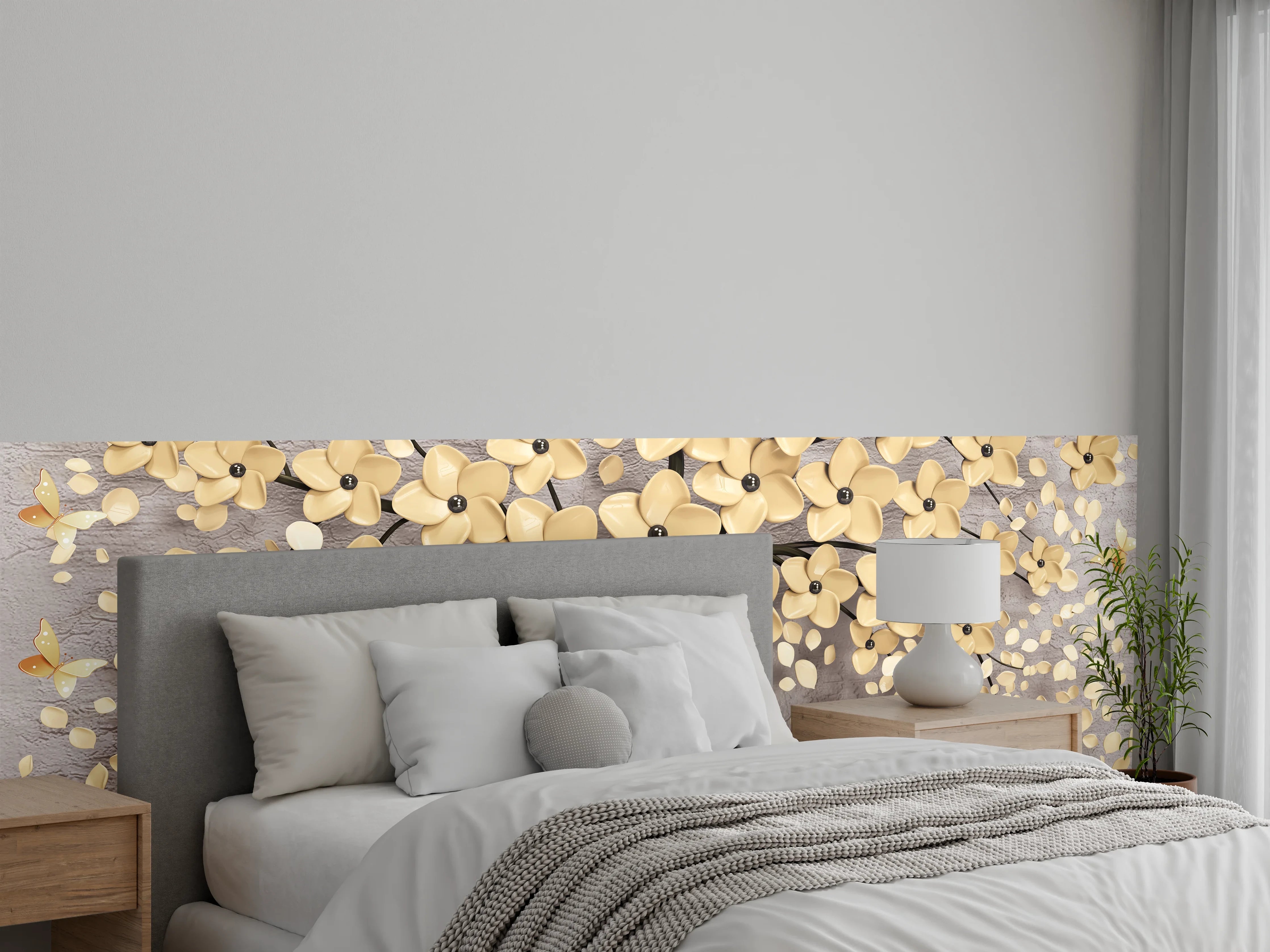 Wandverkleidung Schlafzimmer - Abstrakte Baum Struktur
