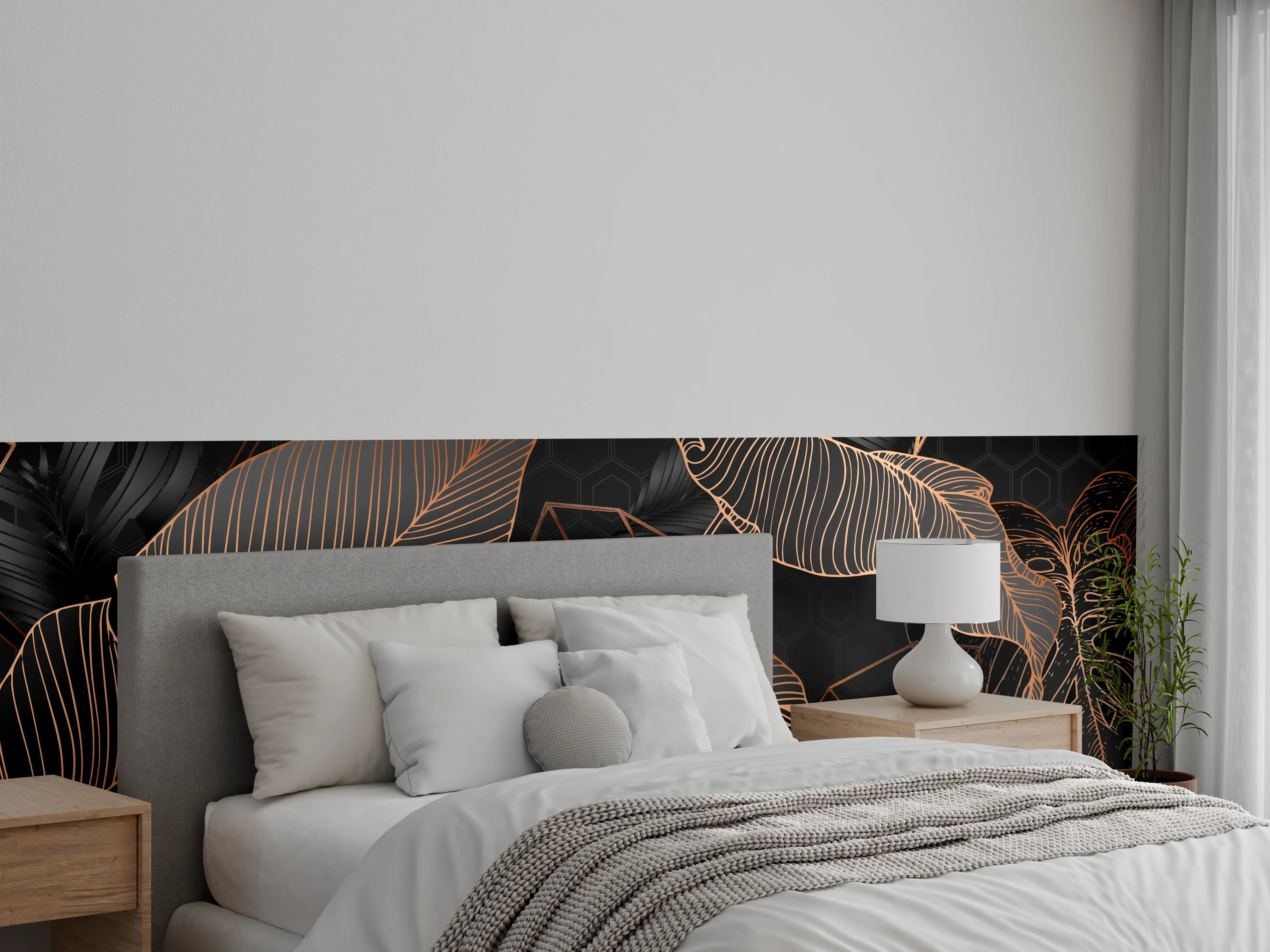 Wandverkleidung Schlafzimmer - Abstrakte Kupfer Textur Muster