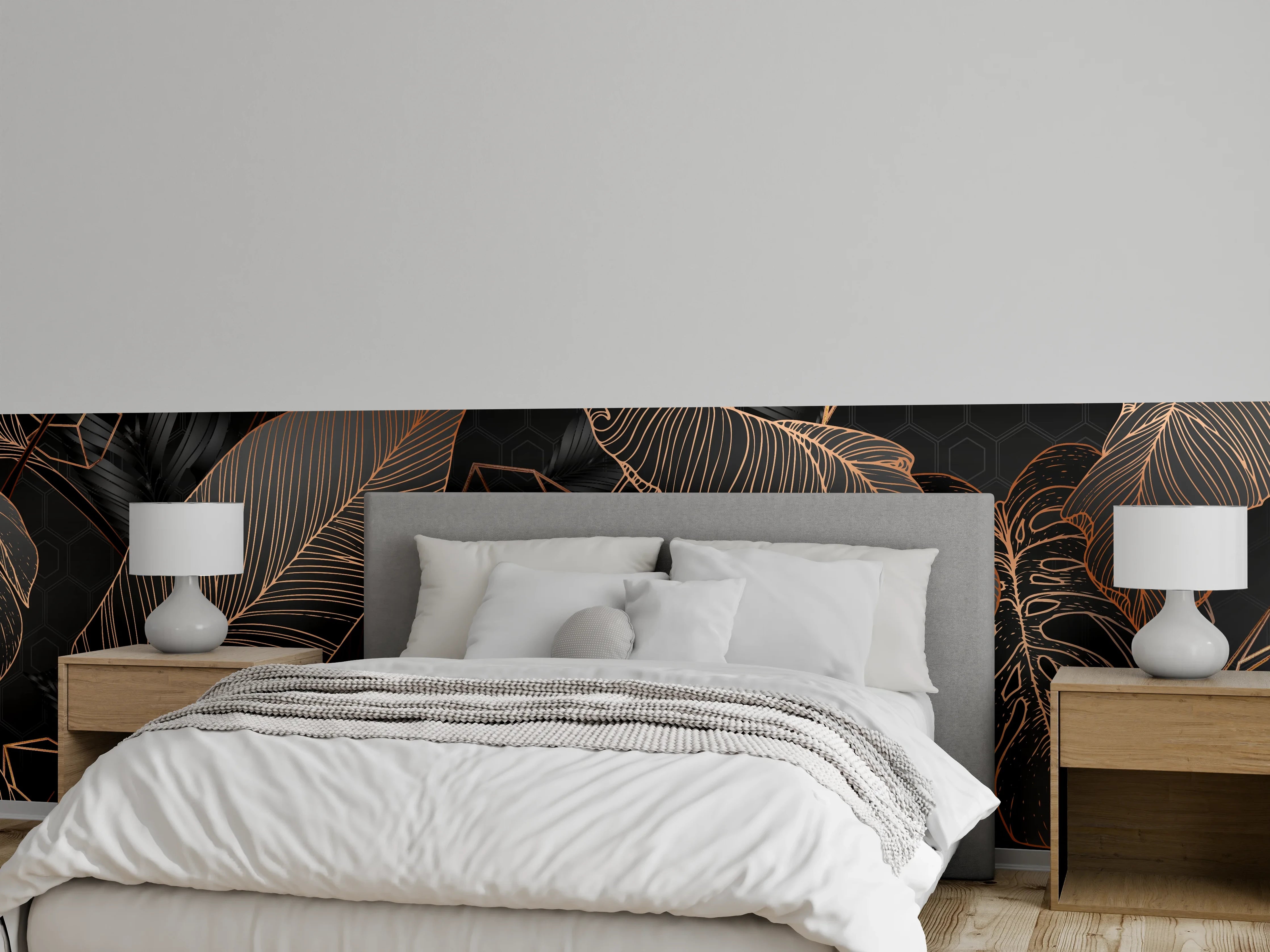 Wandverkleidung Schlafzimmer - Abstrakte Kupfer Textur Muster