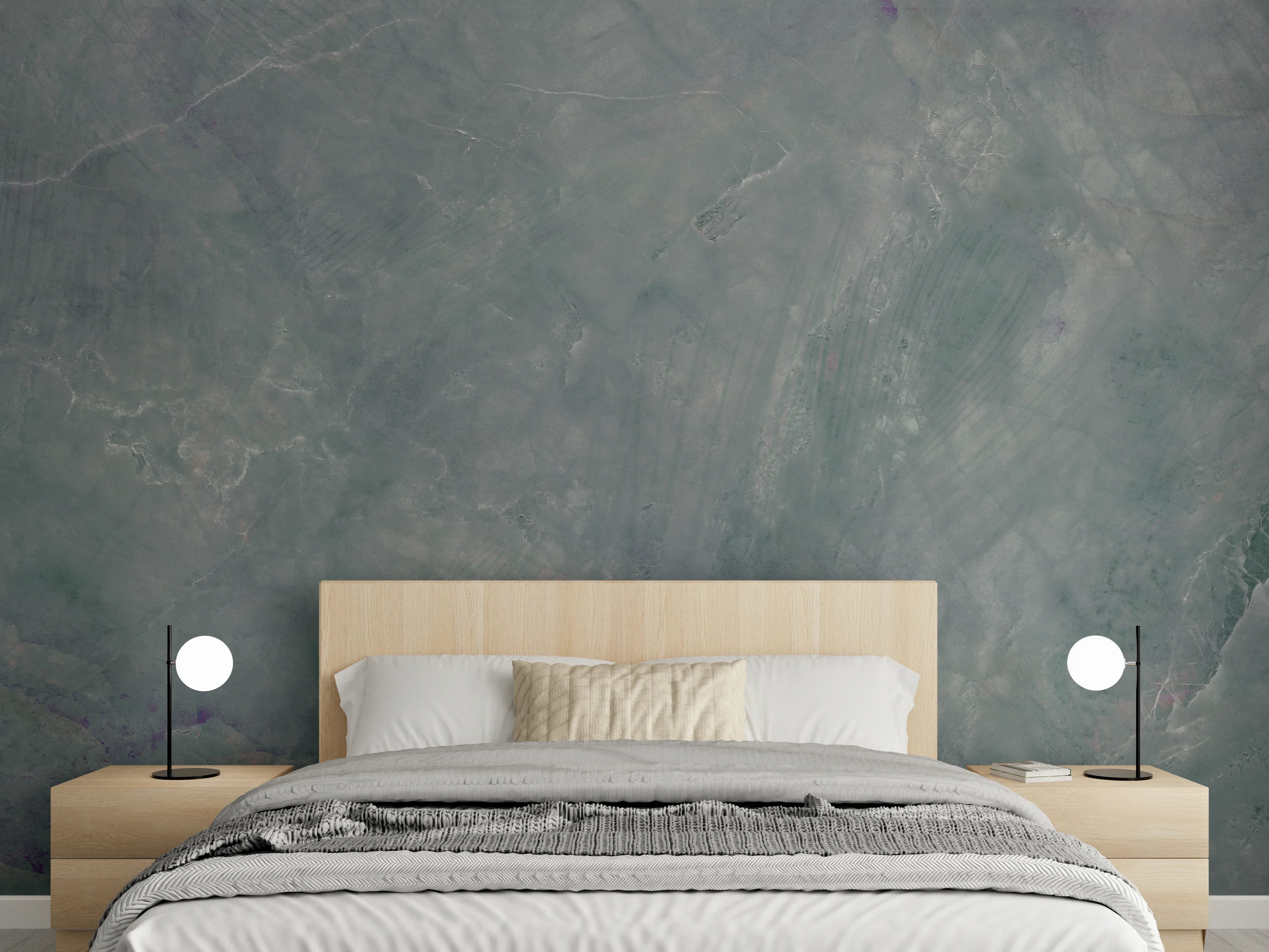 Wandverkleidung Schlafzimmer - Abstrakte Marmormischung