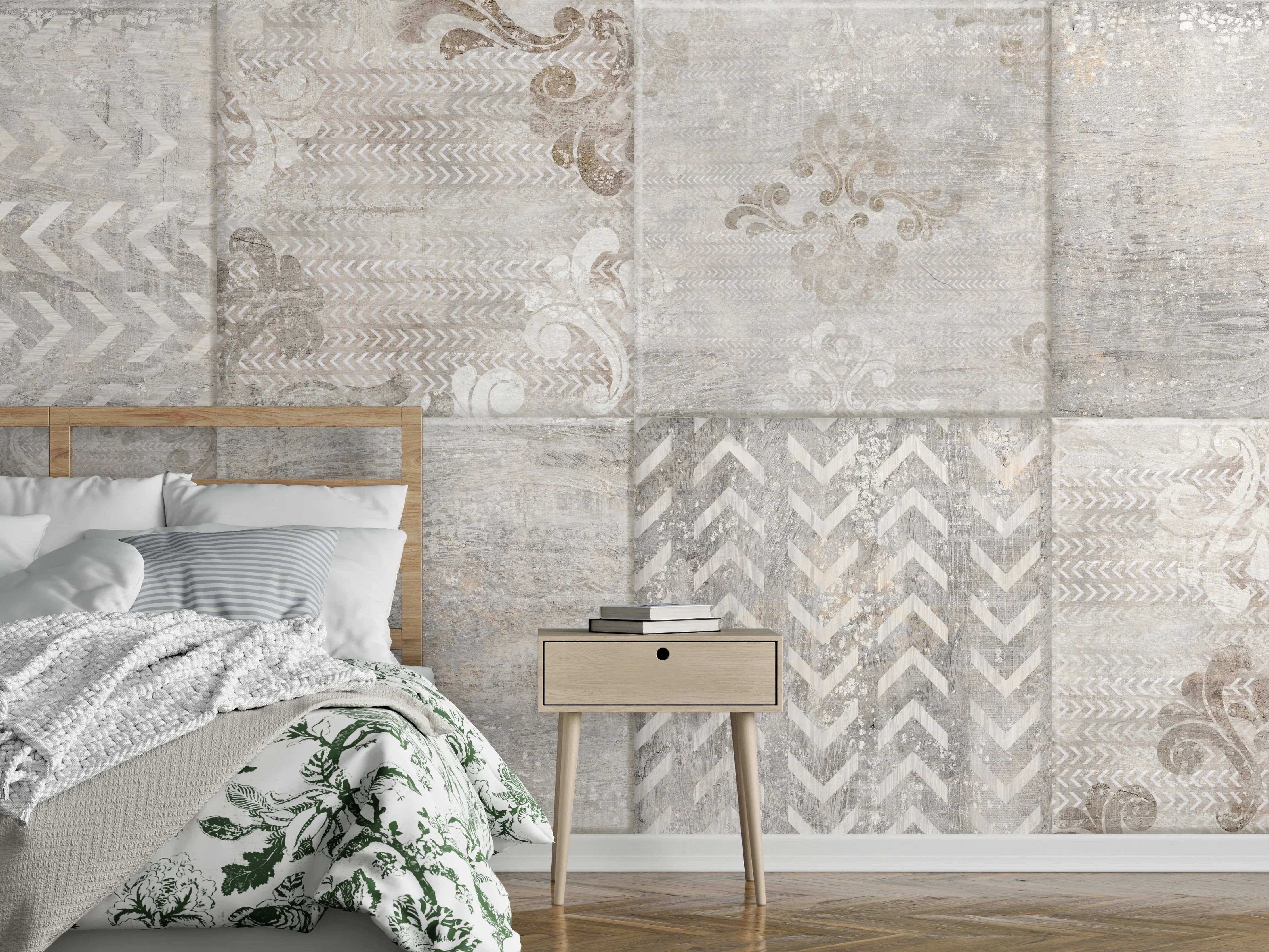 Wandverkleidung Schlafzimmer - Abstrakter Mosaik Hintergrund