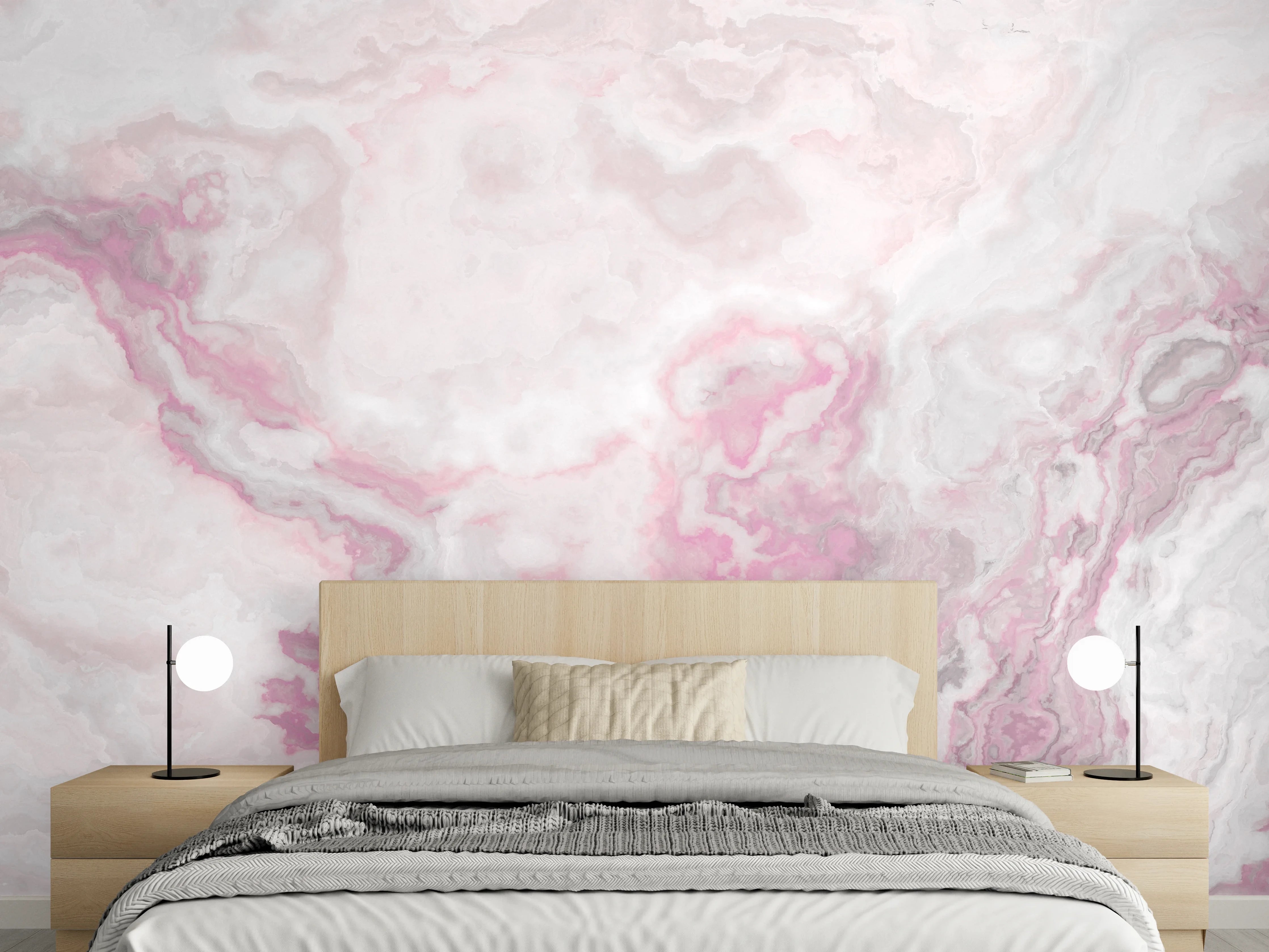 Wandverkleidung Schlafzimmer - Abstraktes Aquarell