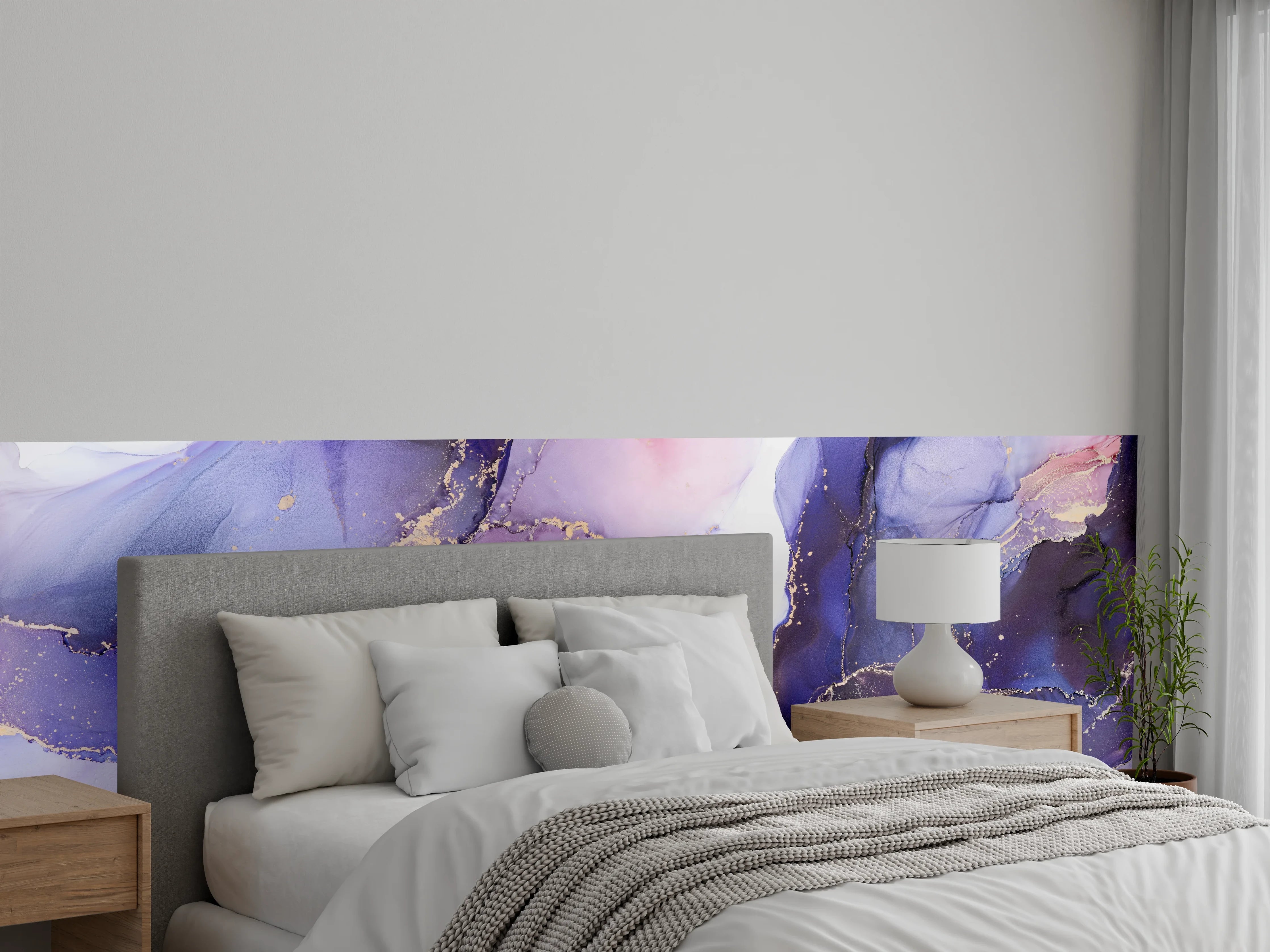 Wandverkleidung Schlafzimmer - Abstraktes Kunstwerk - Öl Malerei
