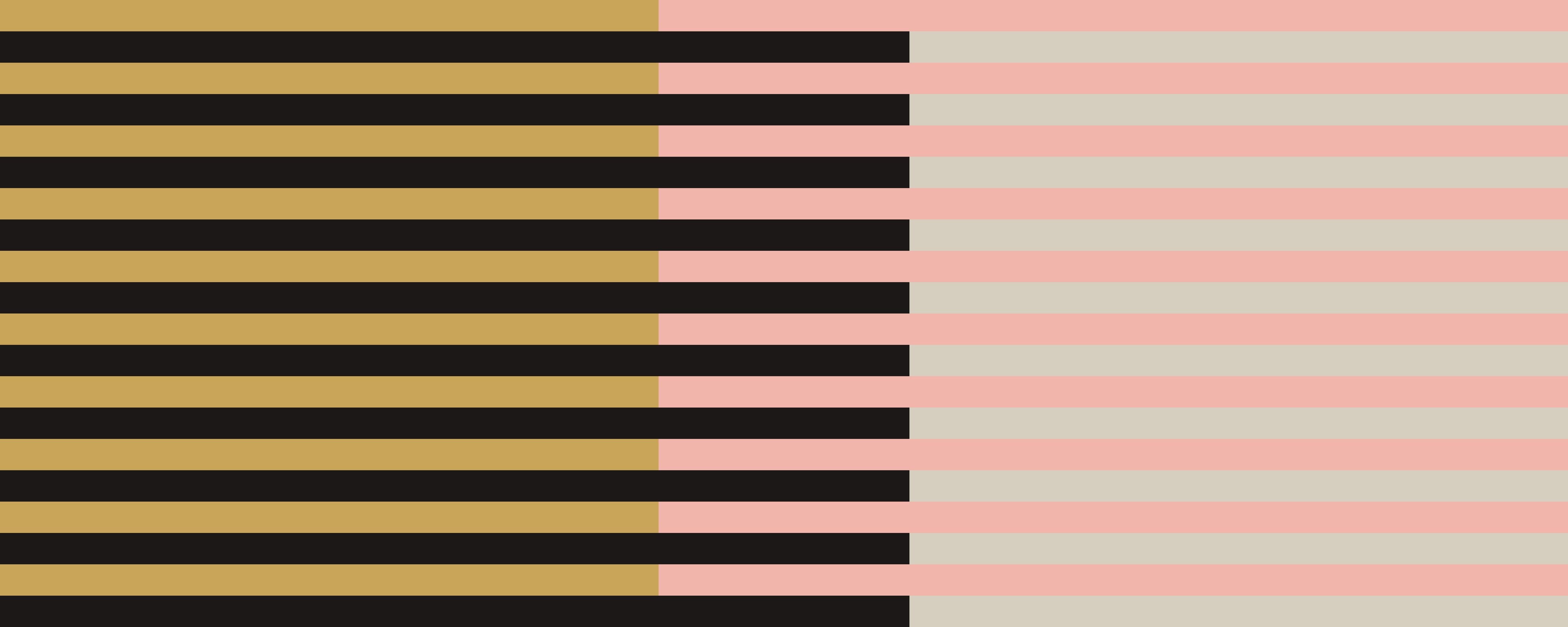 Wandverkleidung Schlafzimmer-Abstraktes Retro-Streifenmuster Pastell & Gold