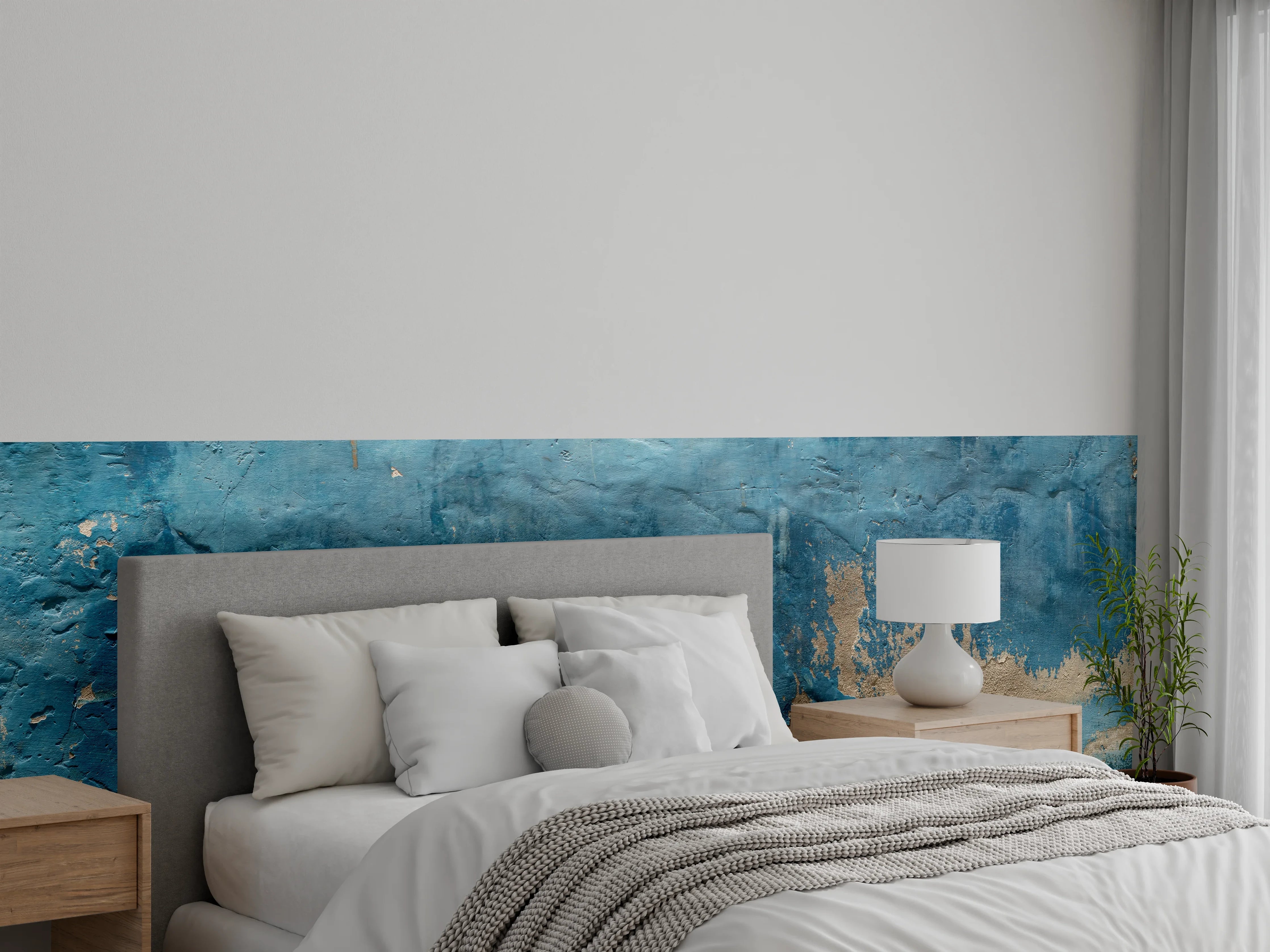Wandverkleidung Schlafzimmer - Alte Wand mit kaputtem Putz