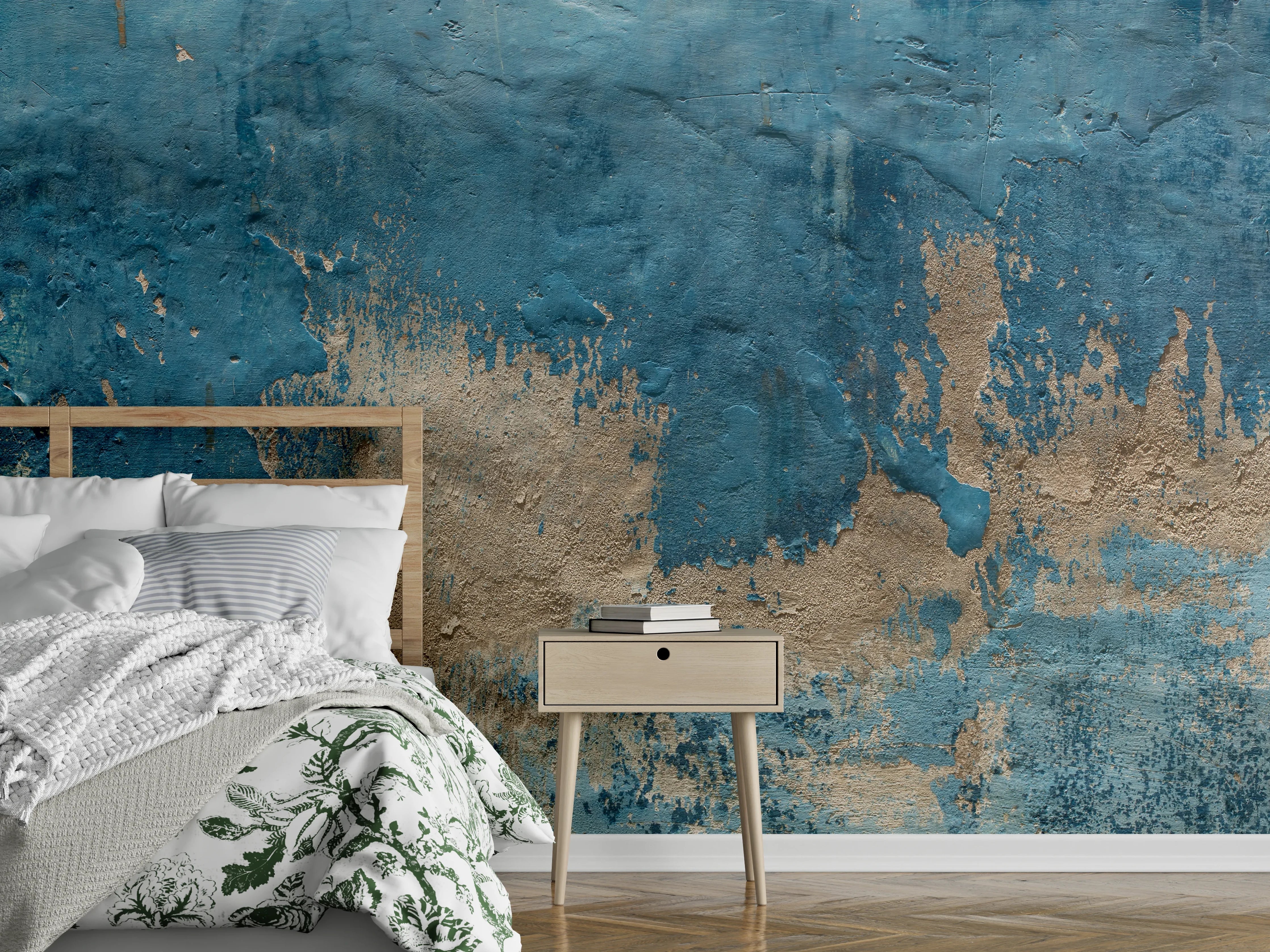 Wandverkleidung Schlafzimmer - Alte Wand mit kaputtem Putz