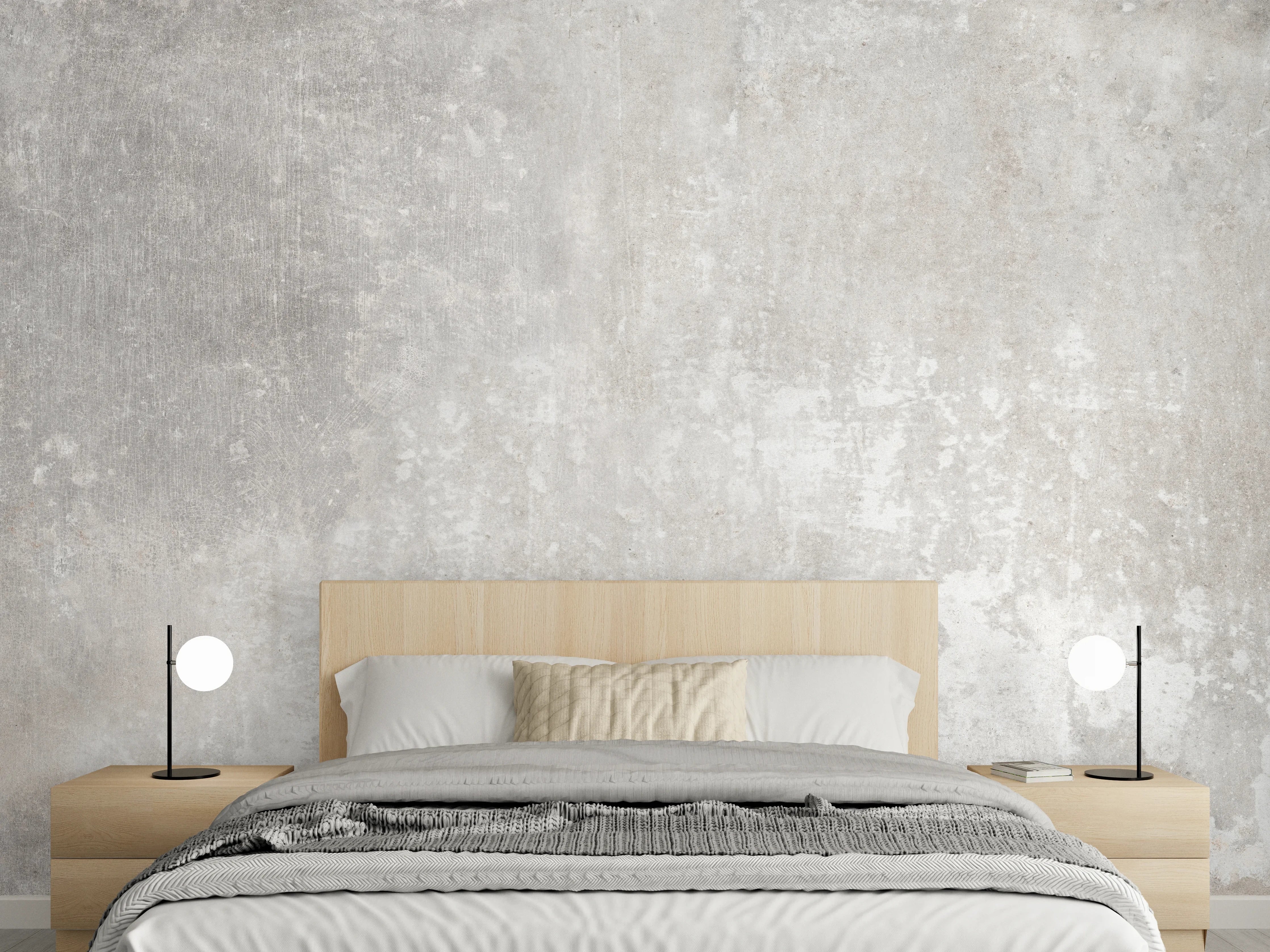 Wandverkleidung Schlafzimmer - Alte Zementwandstruktur