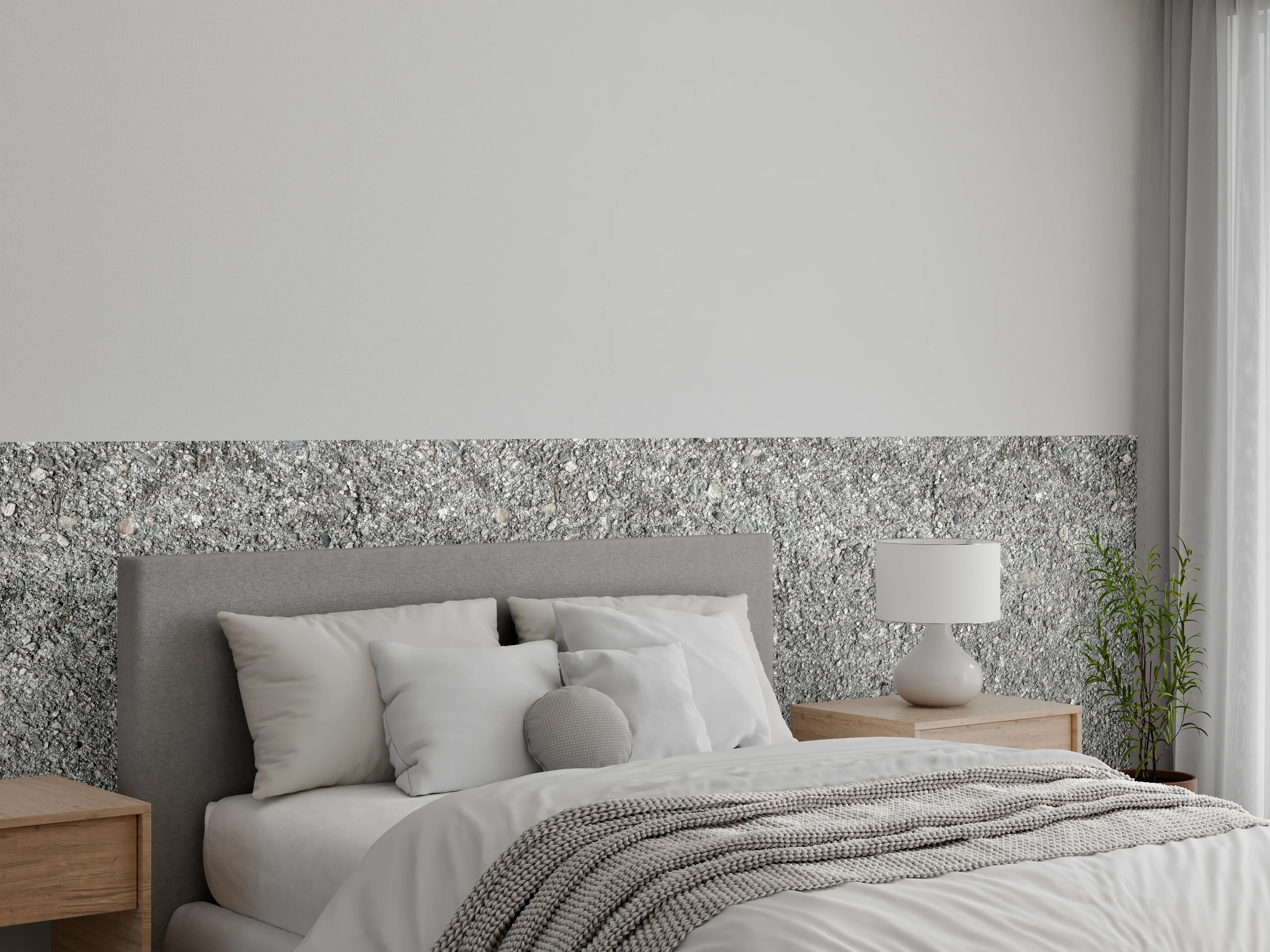 Wandverkleidung Schlafzimmer - Alte felsige Betonwand