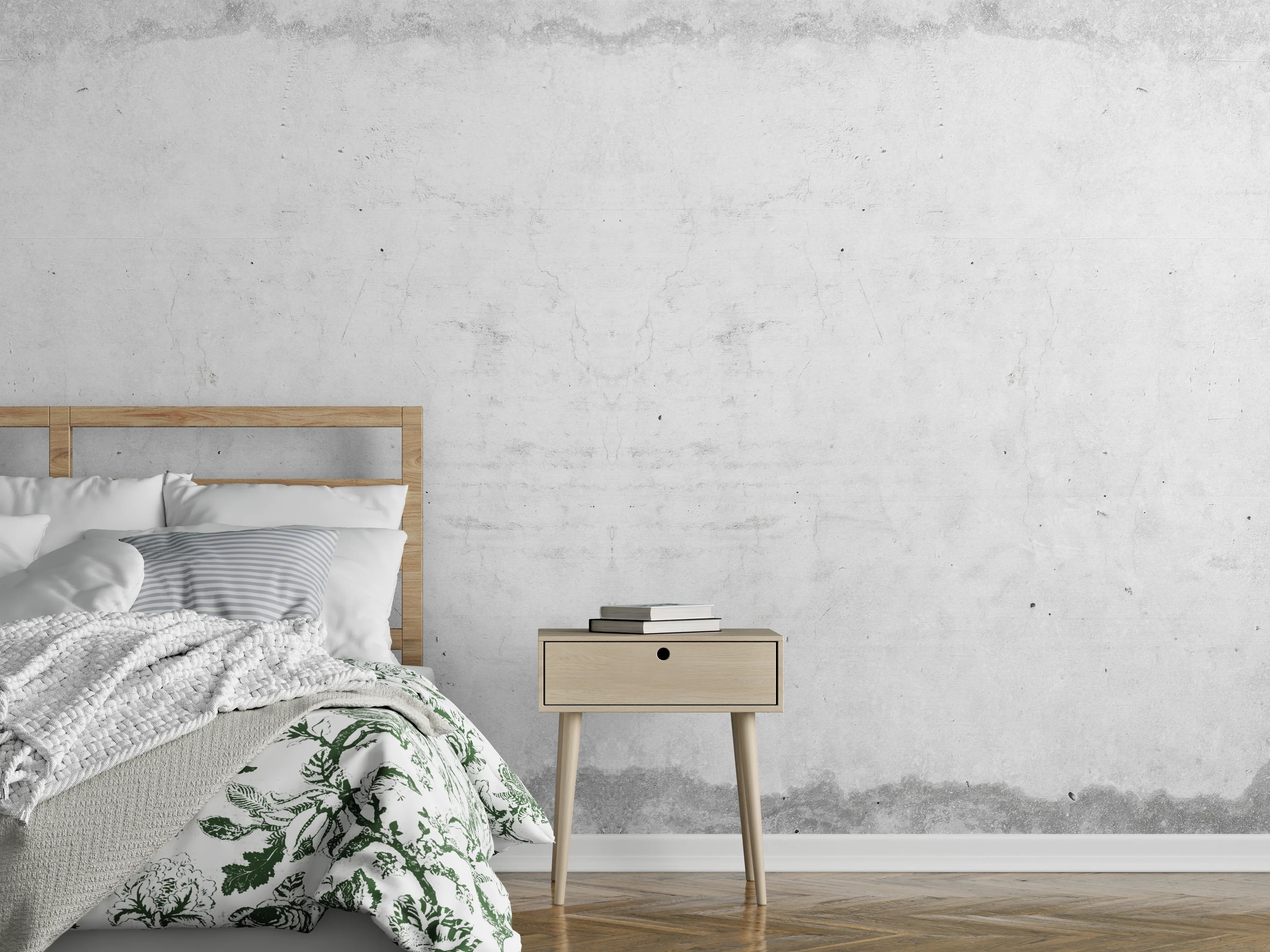 Wandverkleidung Schlafzimmer - Alte schmutzige Zementwand
