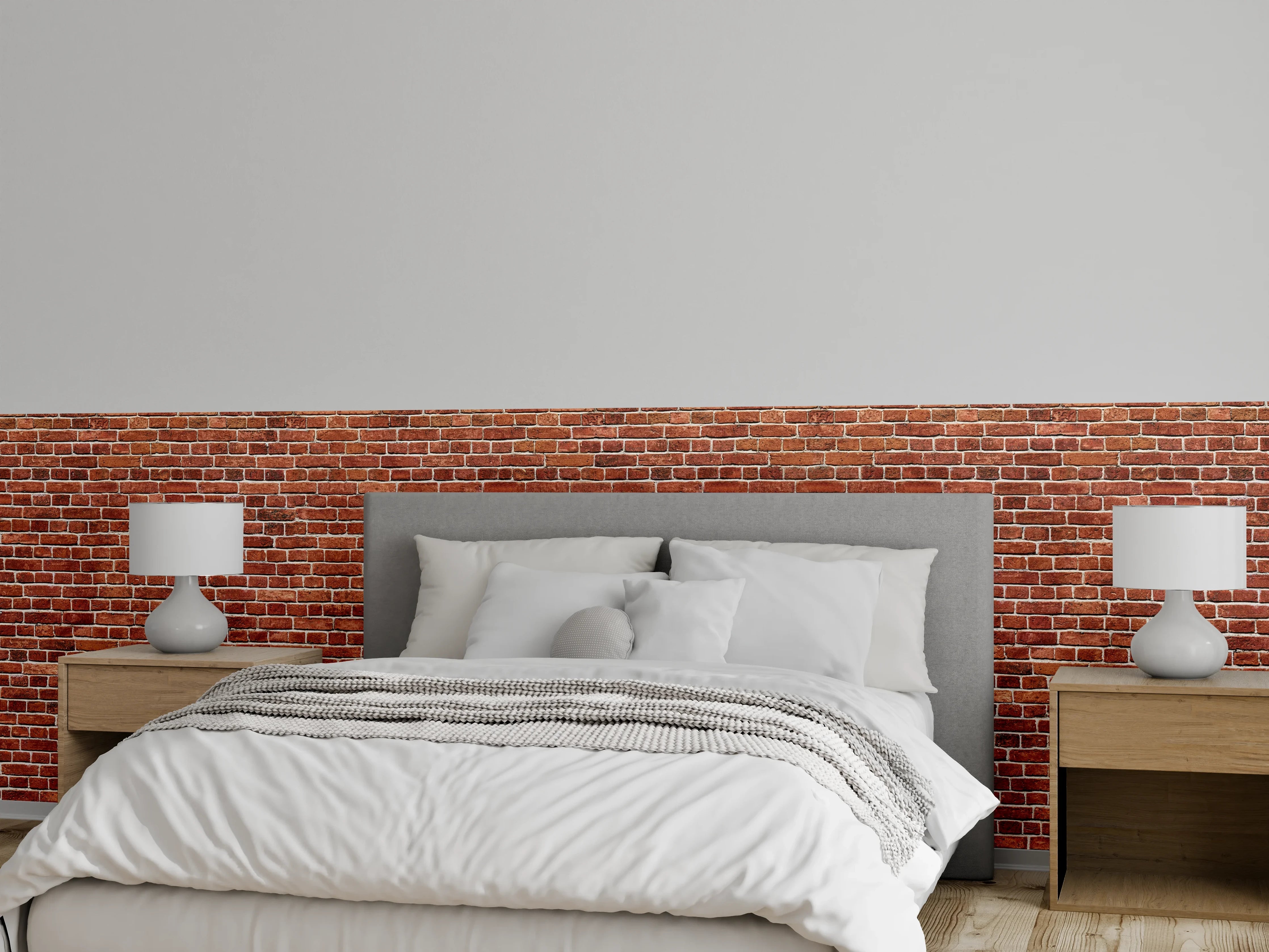 Wandverkleidung Schlafzimmer - Alter rote Backsteinmauer