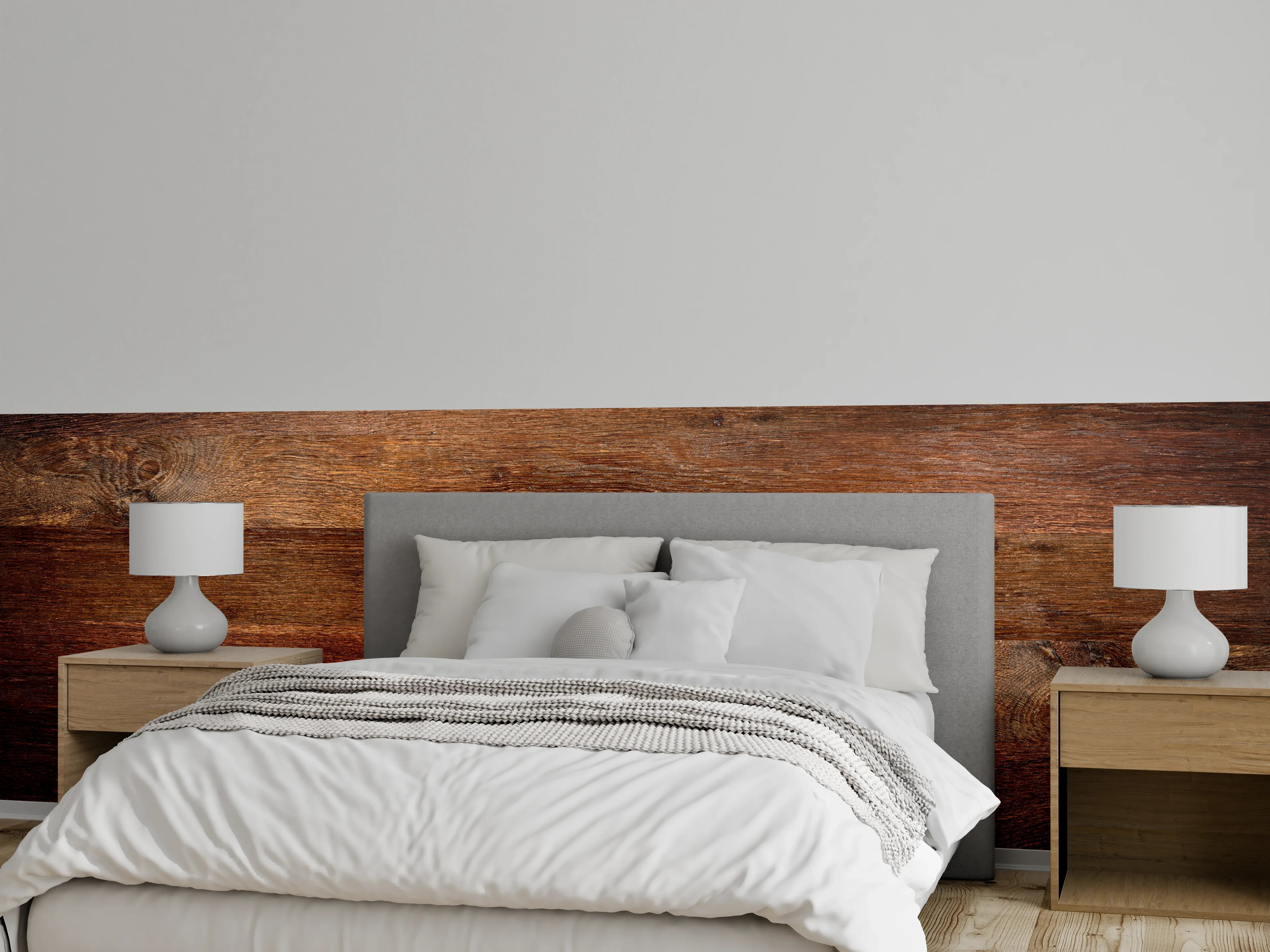 Wandverkleidung Schlafzimmer - Altes Eichenholz
