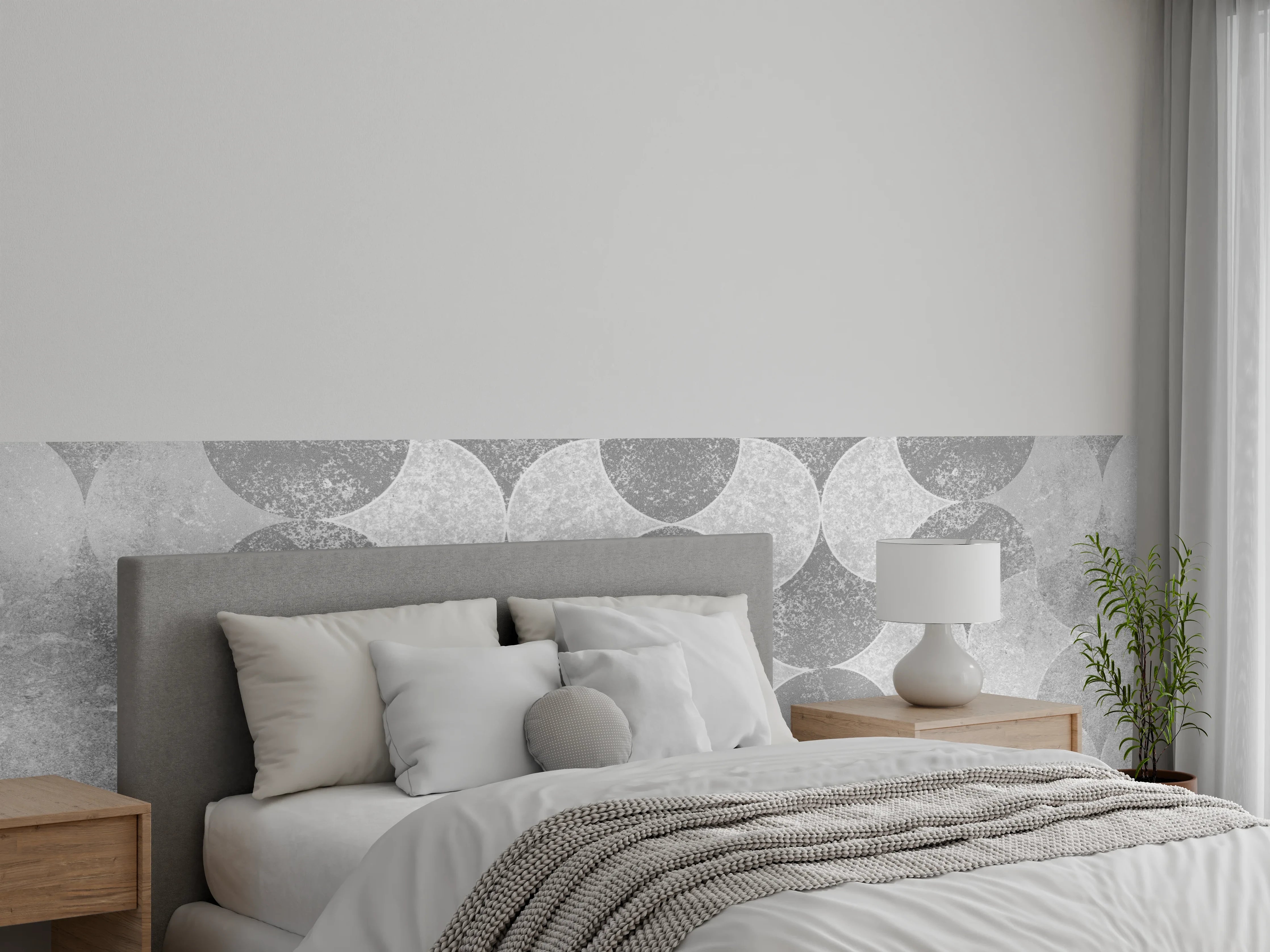 Wandverkleidung Schlafzimmer - Altes abstraktes Betonmuster