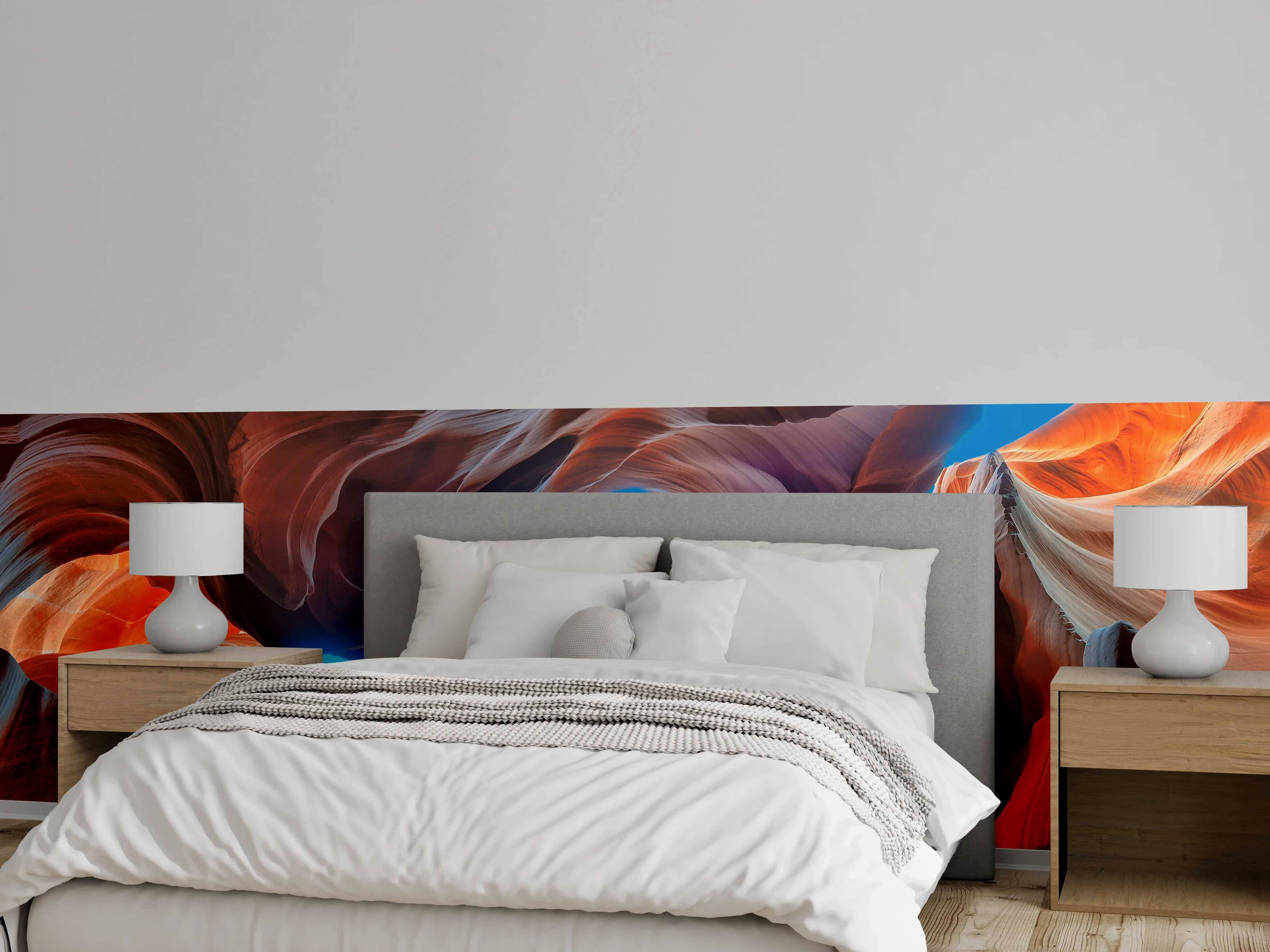 Wandverkleidung Schlafzimmer - Antelope Canyon Himmelblick Panorama